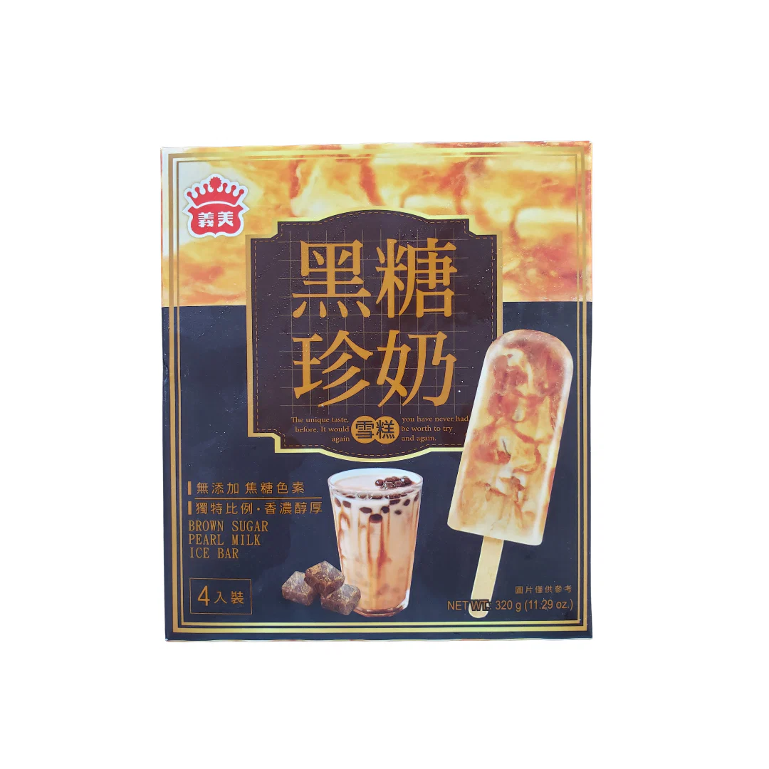 I Mei Brown Sugar Boba Pearl Milk Ice Bar 320 g (11.29 Oz)