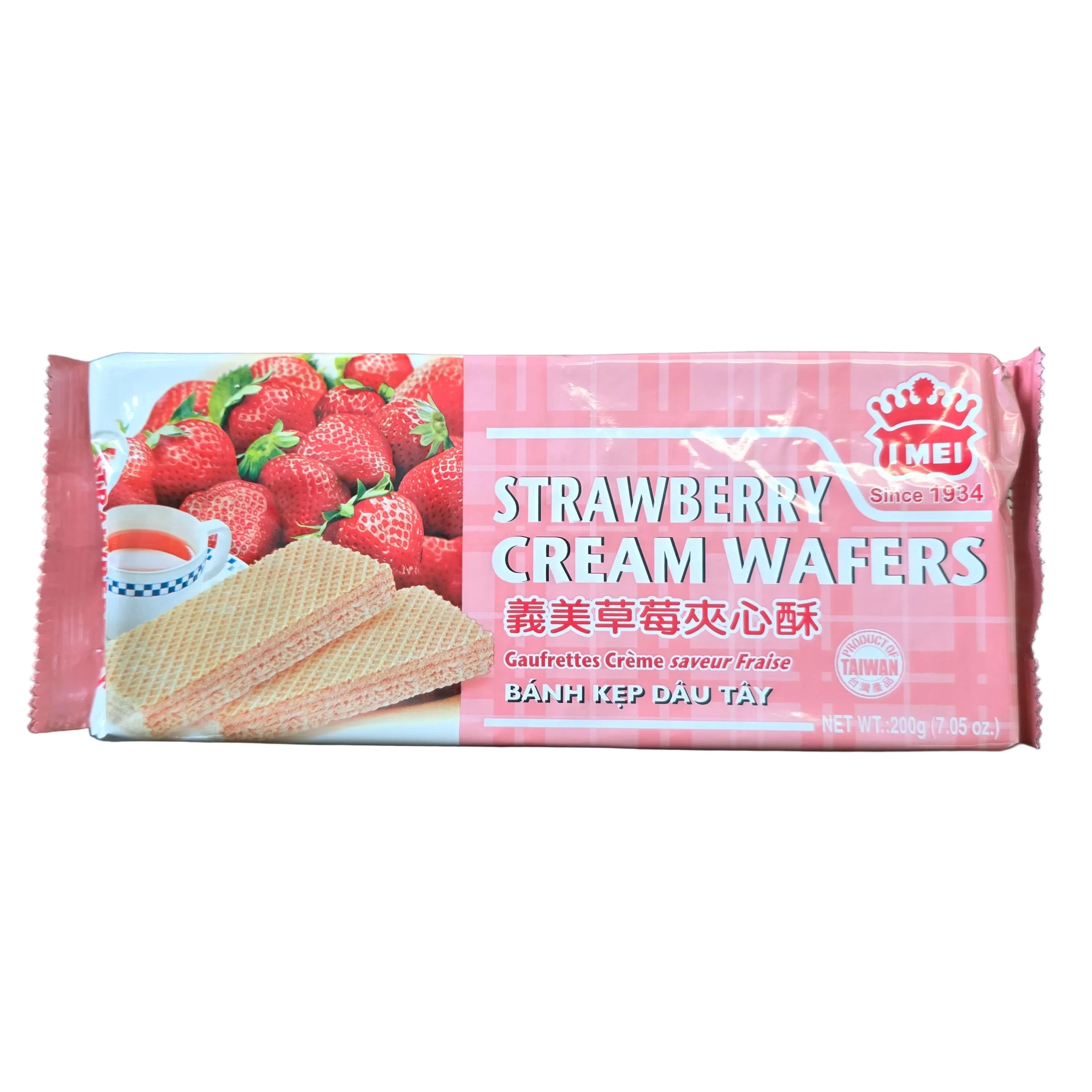 I Mei Cream Wafer Strawberry 200 g