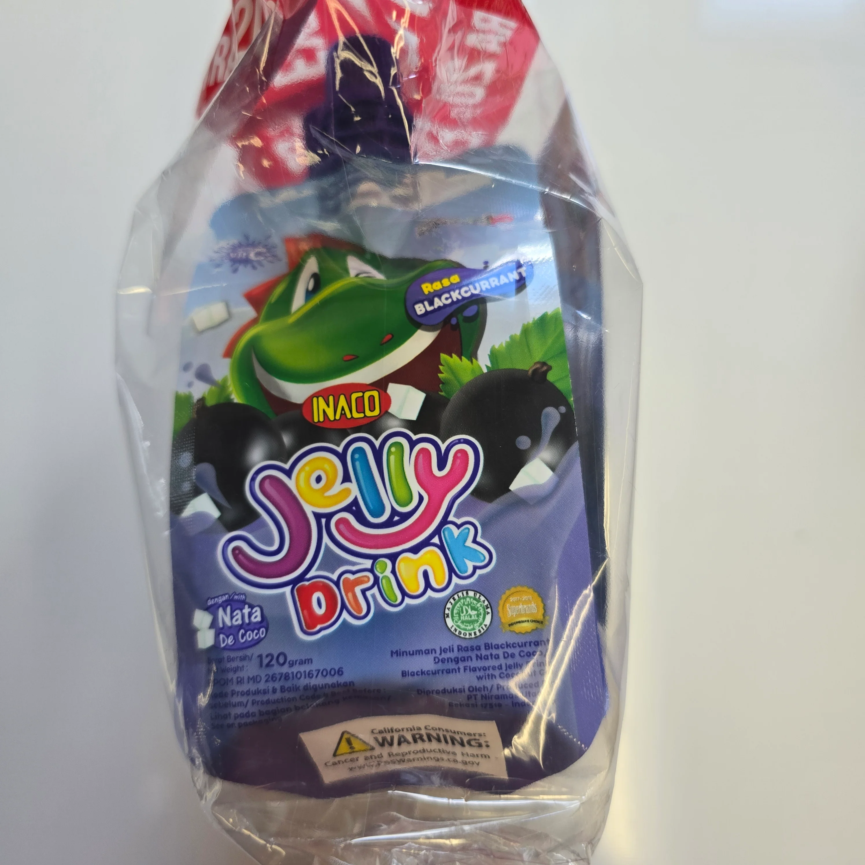 Inaco Jelly Drink Blackcurrant (5x120g) - Image 3