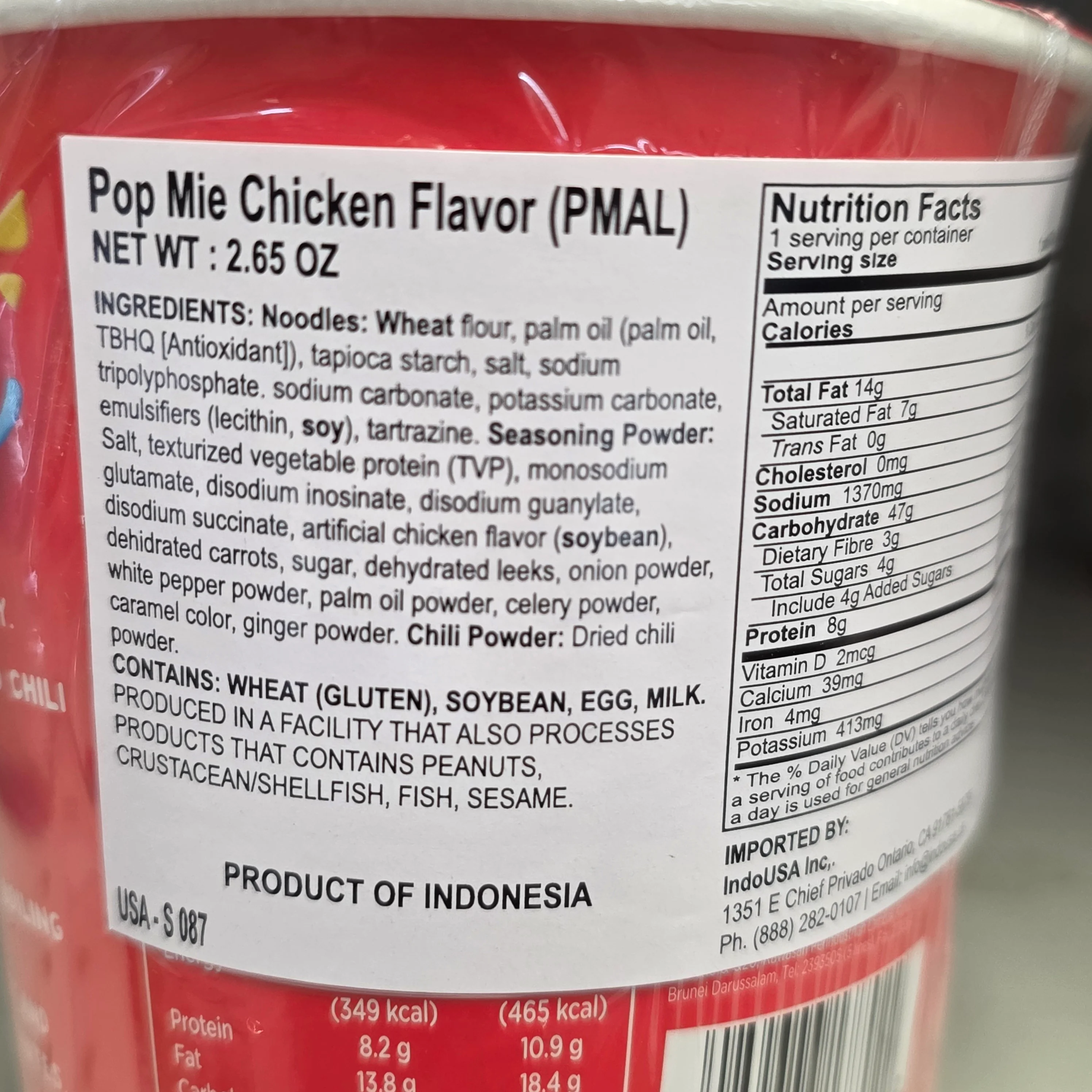 Indomie Pop Mie Chicken 2.54 Oz - Image 3