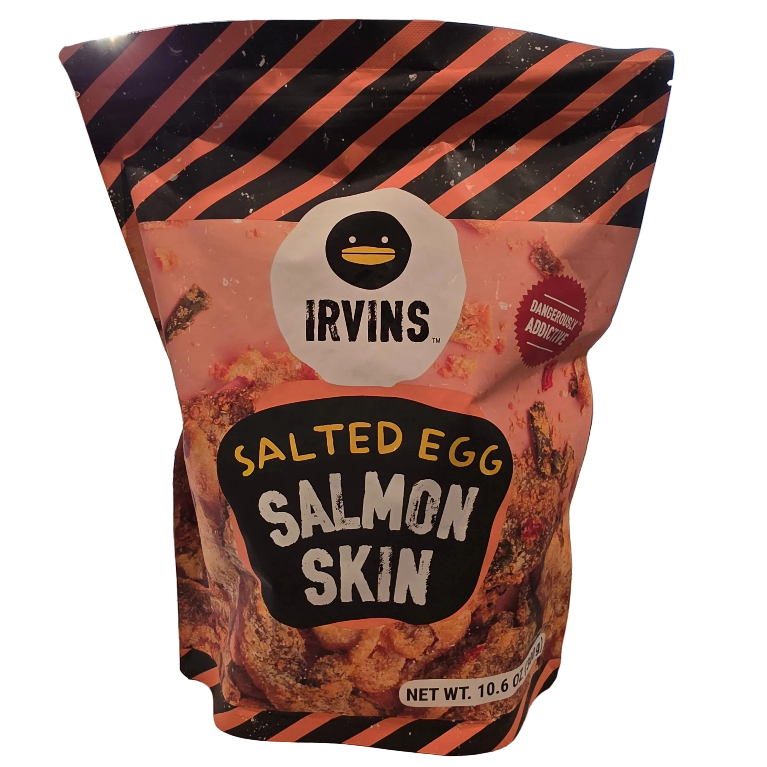 Irvins Salted Egg Salmon Skin 10.6oz (300g)