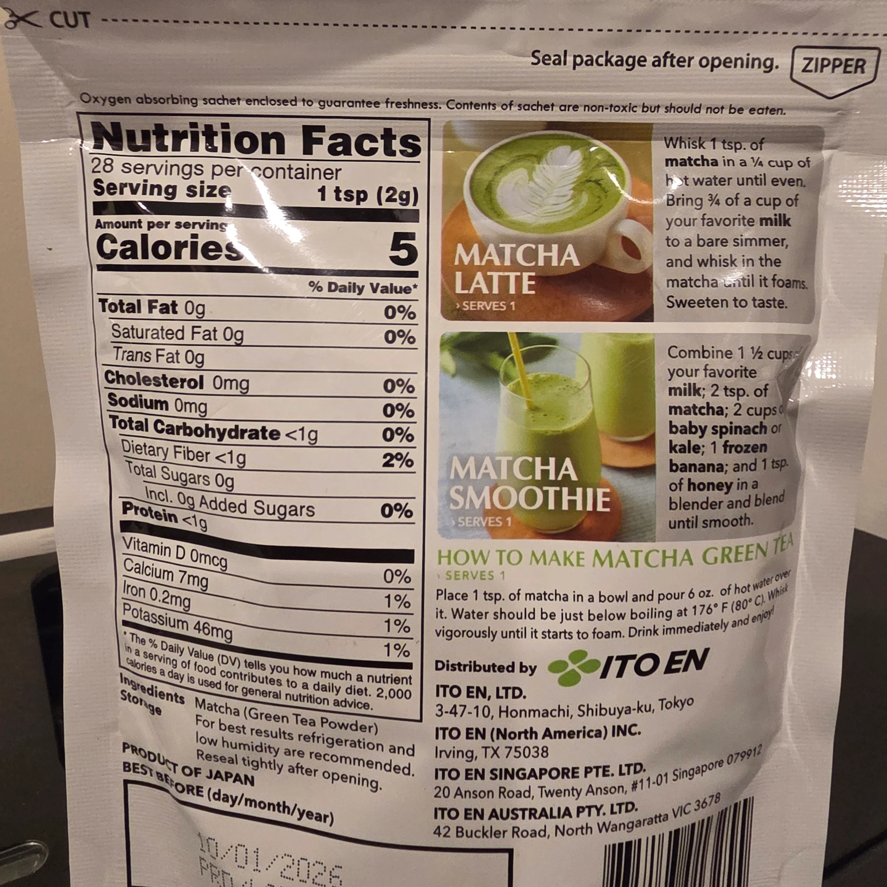 Ito En Matcha Green Tea Matcha Powder 56 g - Image 2
