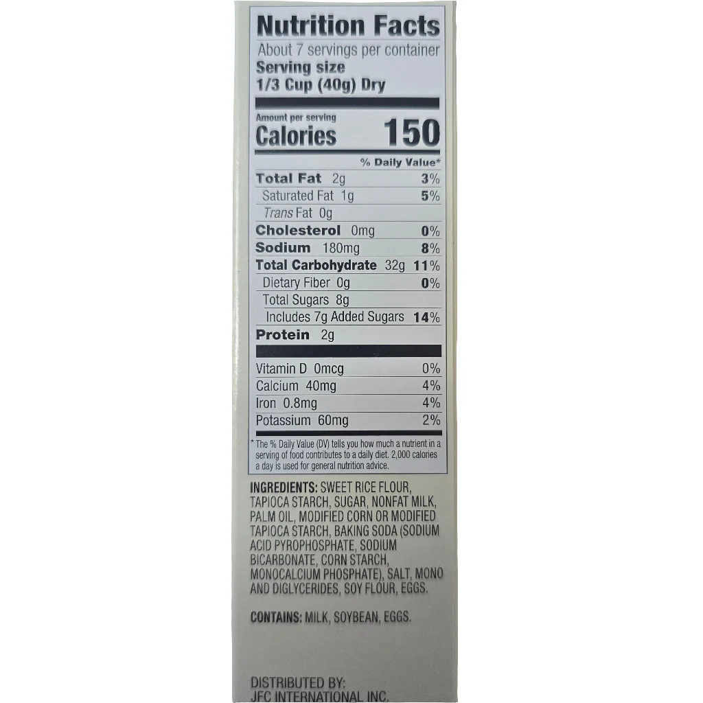 J Basket Mochi Pancake & Waffle Mix 10 Oz (283 g) - Image 3