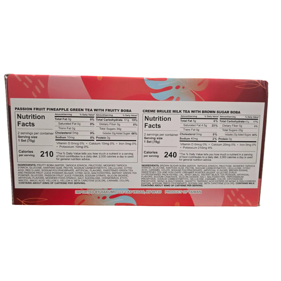 J Way Instant Boba Tea Kit 10 Count 774 g - Image 2