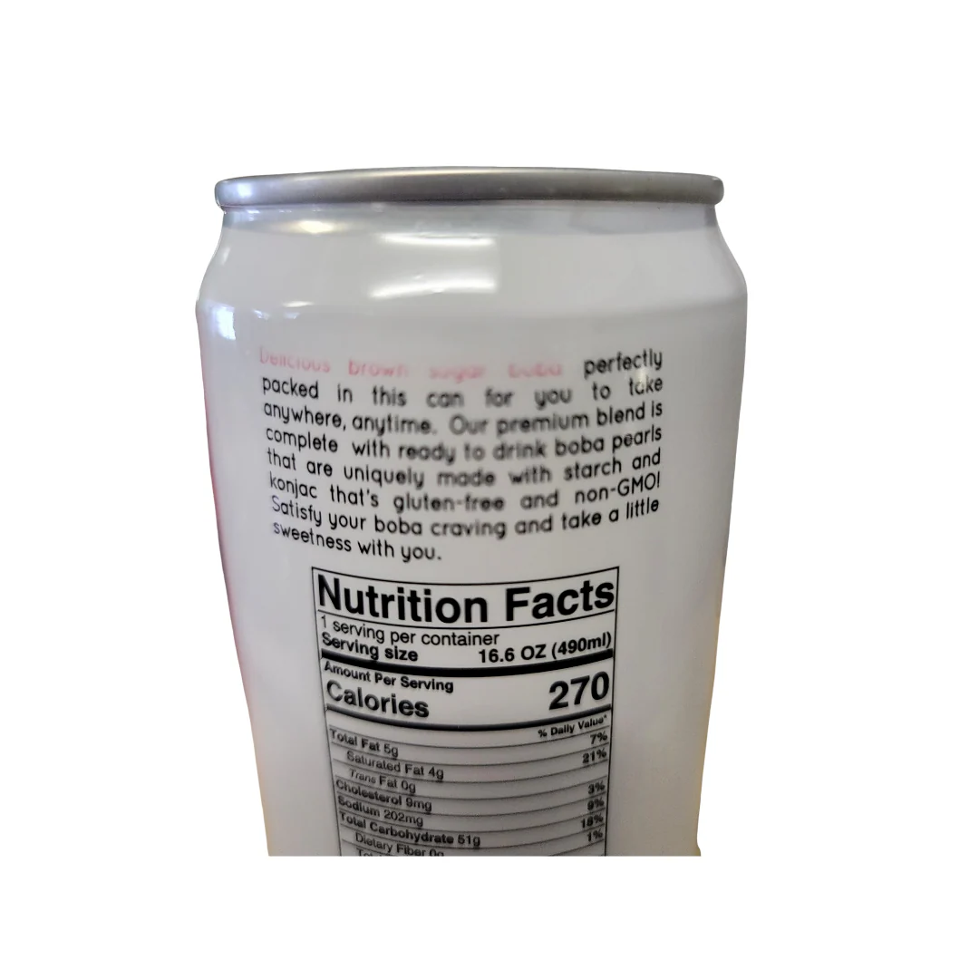 Jans Boba Milk Tea Brown Sugar Drink 16.6 Oz - Image 2