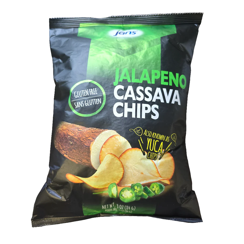 Jans Cassava Chips Jalapeno 3 oz