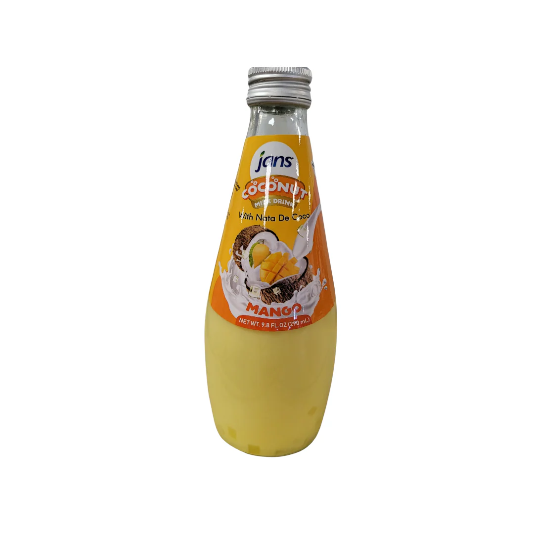 Jans Coconut Milk Drink with Nata De Coco Mango 9.8 Oz