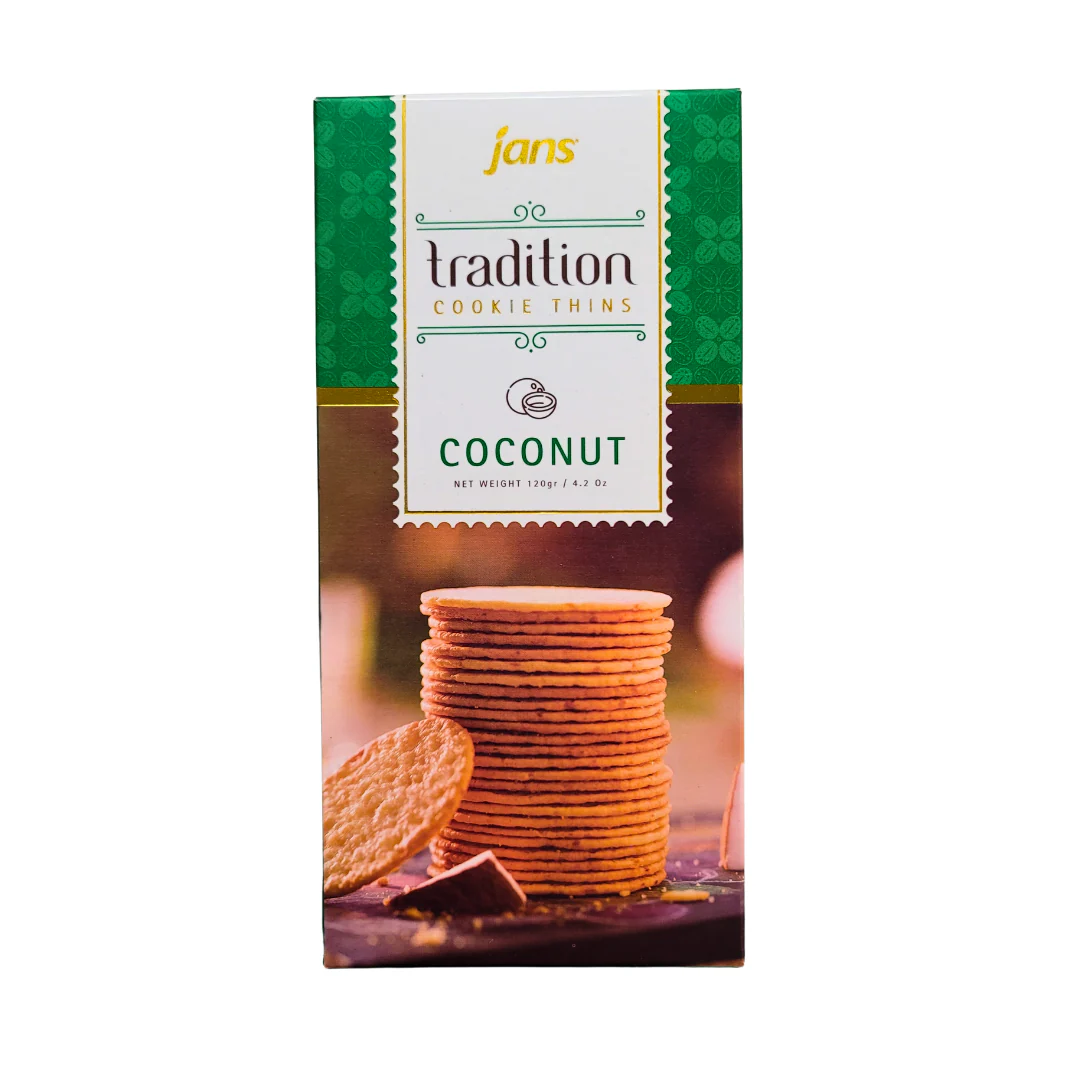 Jans Tradition Cookie Thins - Coconut Flavor 4.23 Oz