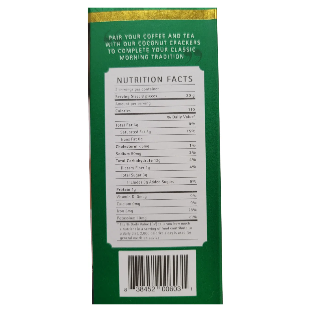 Jans Tradition Cookie Thins - Coconut Flavor 4.23 Oz - Image 2
