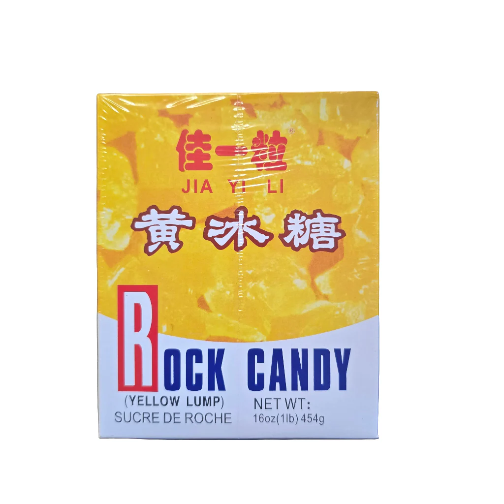 Jia Yi Li Yellow Lump Rock Candy Sugar 1 lb (16 Oz) 454 g