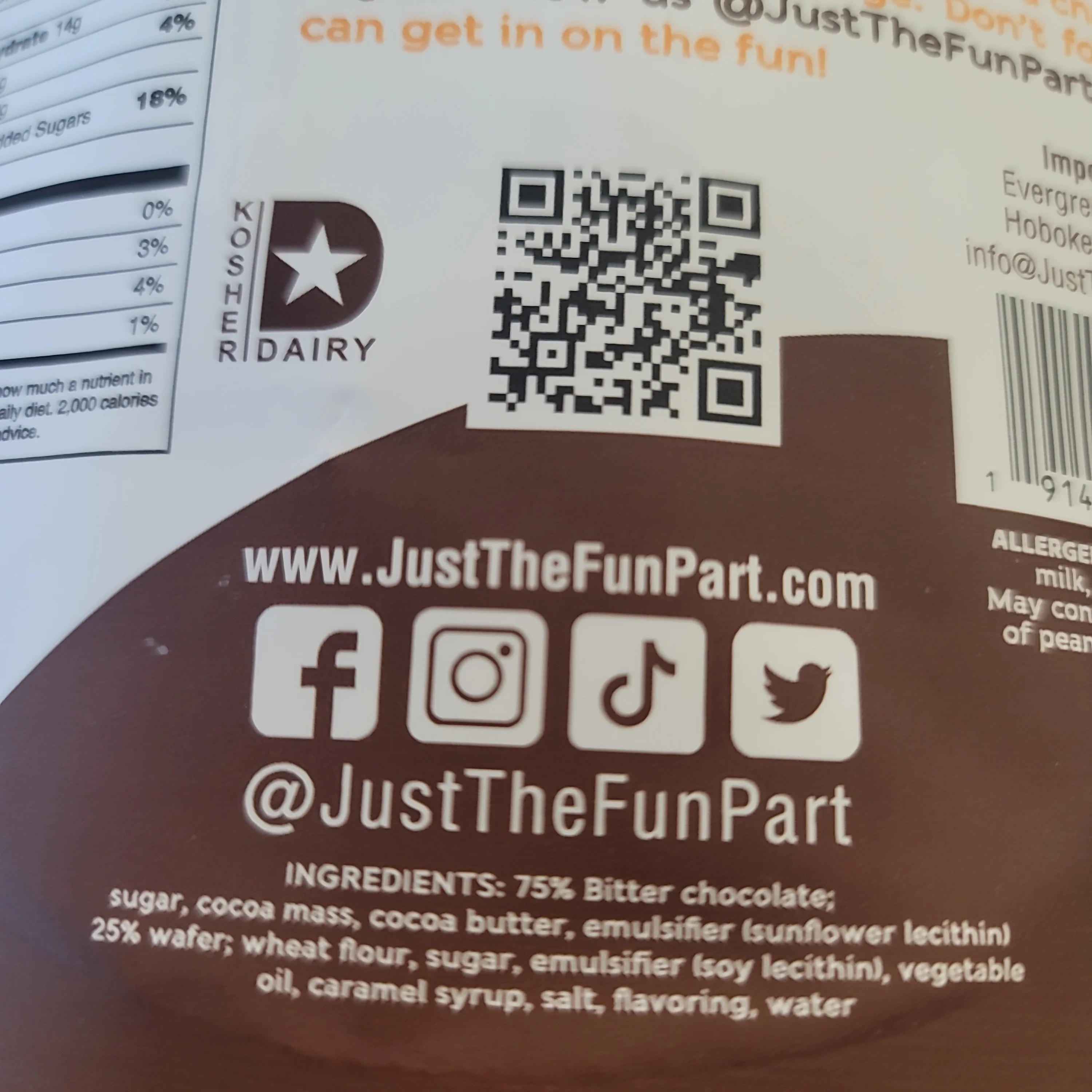 Just The Fun Dark Chocolate Waffle Cones 4.23 Oz - Image 4