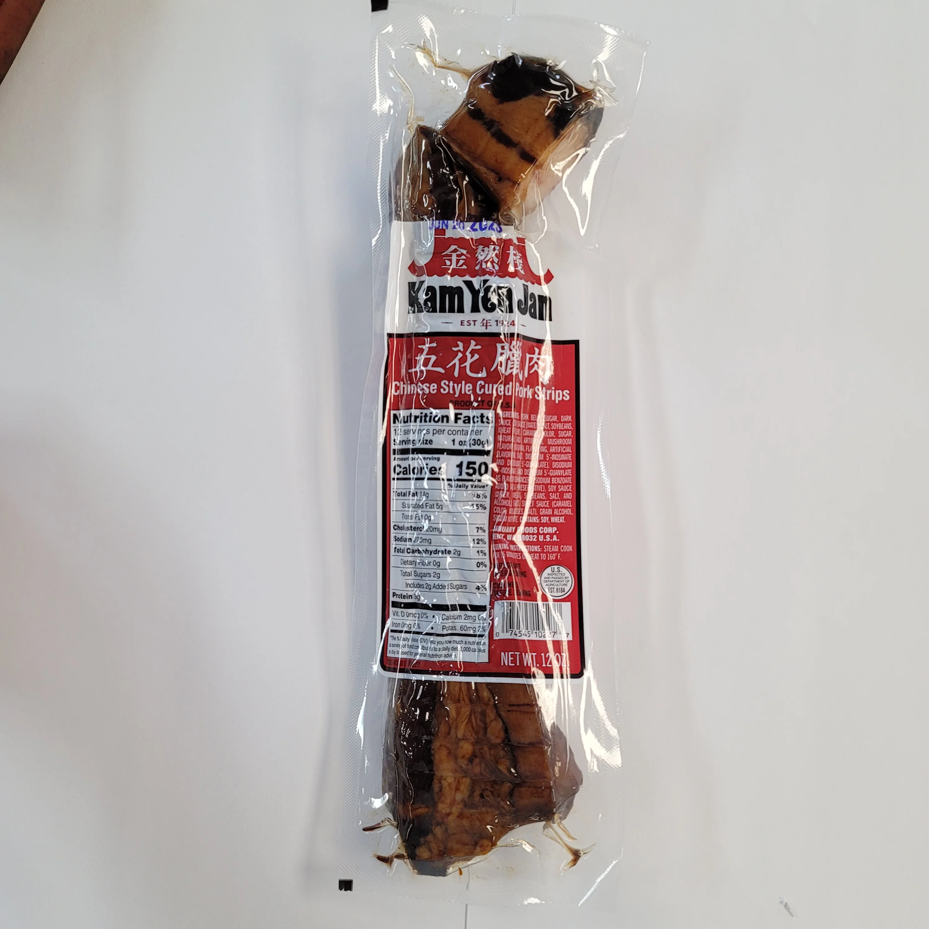 # Kam Yen Jan Cured Pork Strip 12 Oz