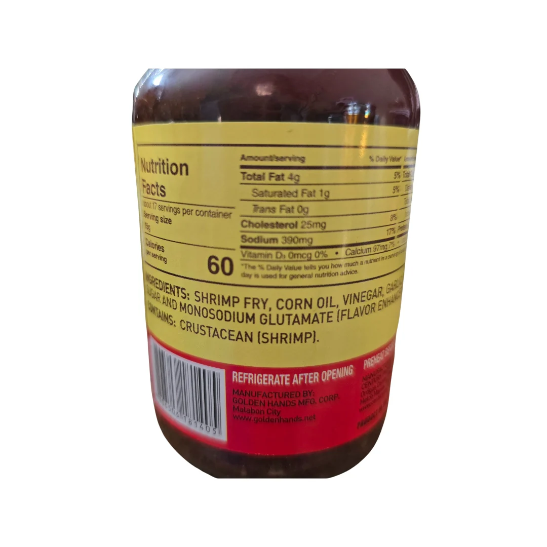 Kamayan Ginisang Bagoong Sauteed Shrimp Paste Spicy 250 g - Image 2