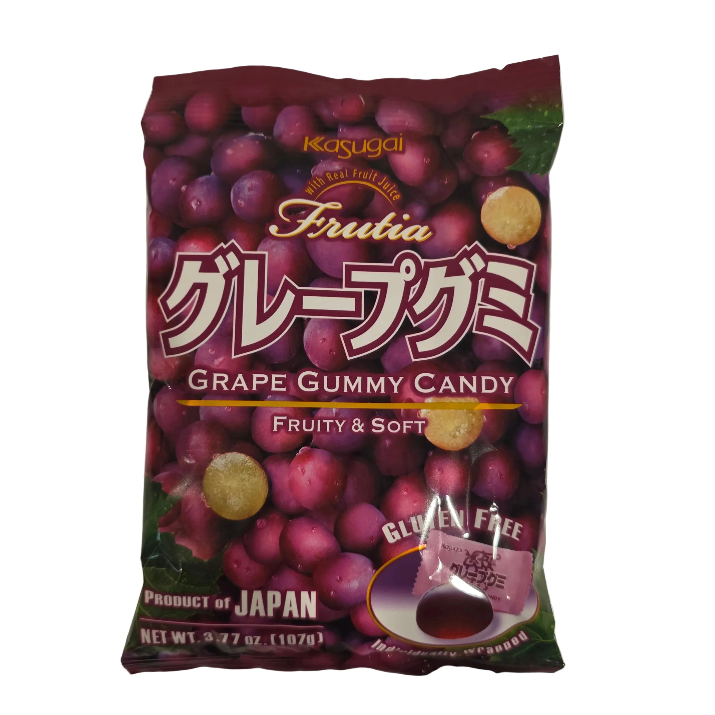 Kasugai Grapes Gummy 3.77 Oz