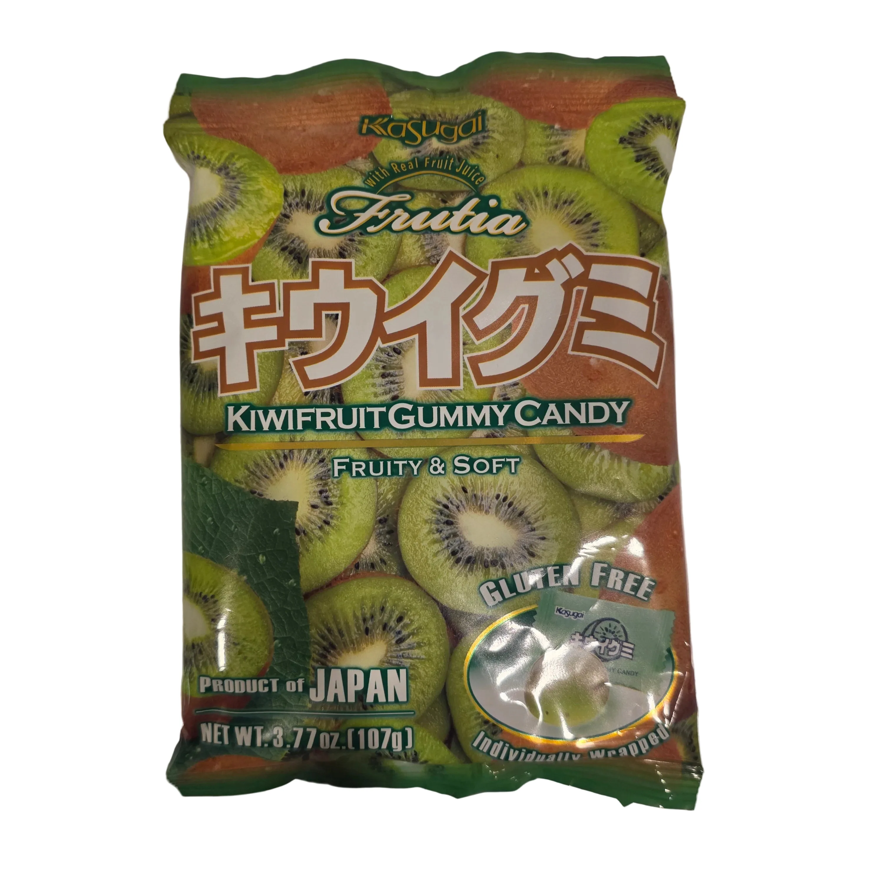 Kasugai Kiwi  Gummy Candy 3.77 Oz