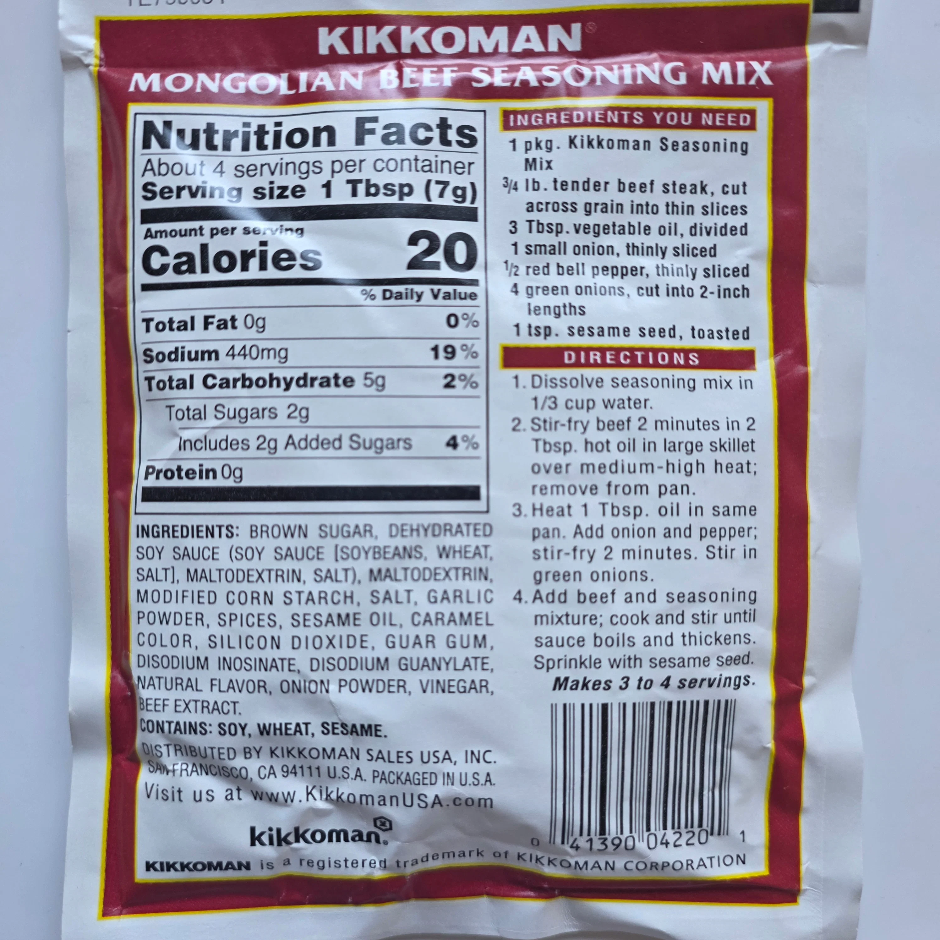 Kikkoman Mongolian Beef Mix 1 Oz - Image 2