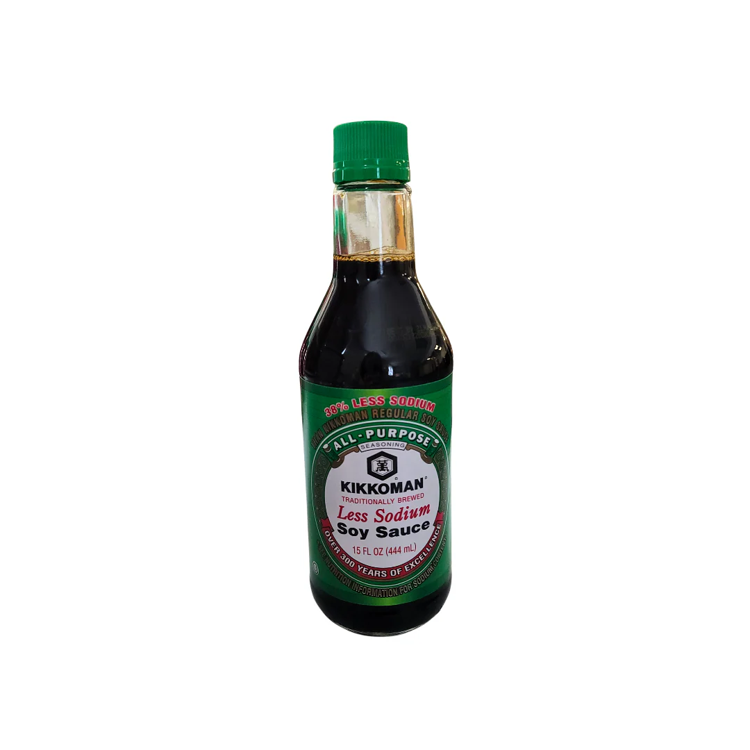 Kikkoman Soy Sauce Less Sodium 15 fl oz (444 ml)
