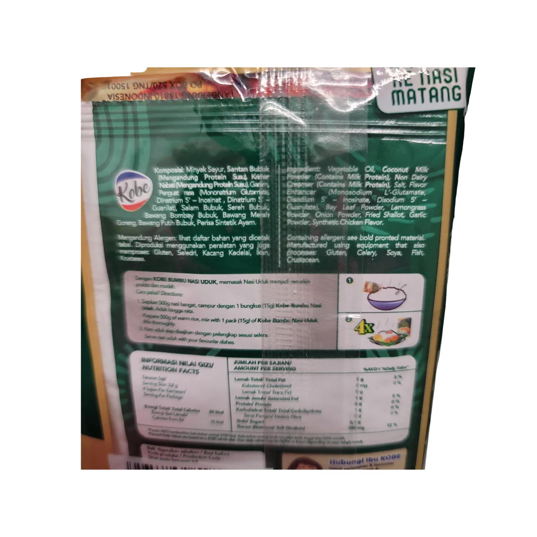 Kobe Bumbu Aduk Nasi Uduk (3x15 g) - Image 2