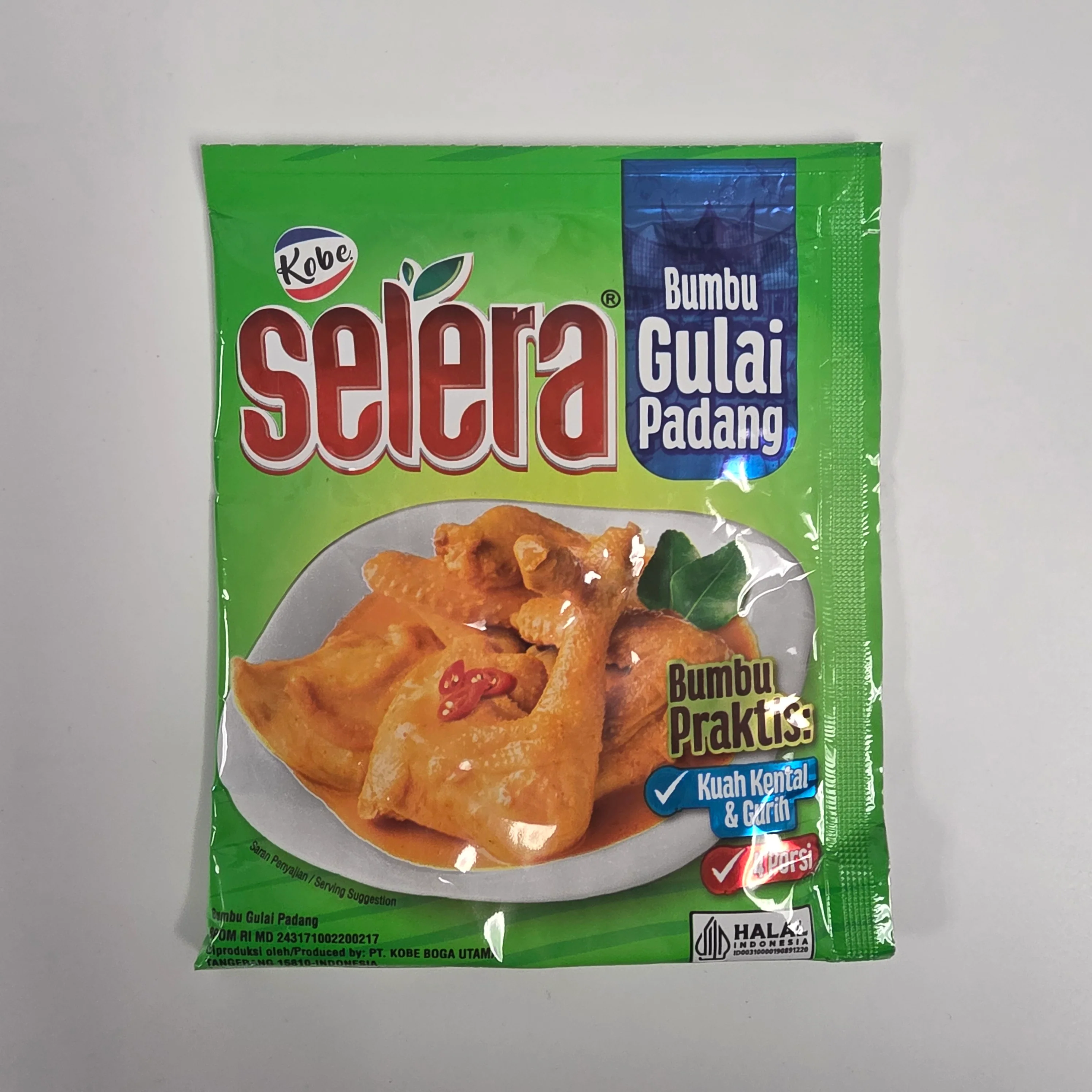 Kobe Selera Bumbu Gulai Padang  2.4oz (70gr)