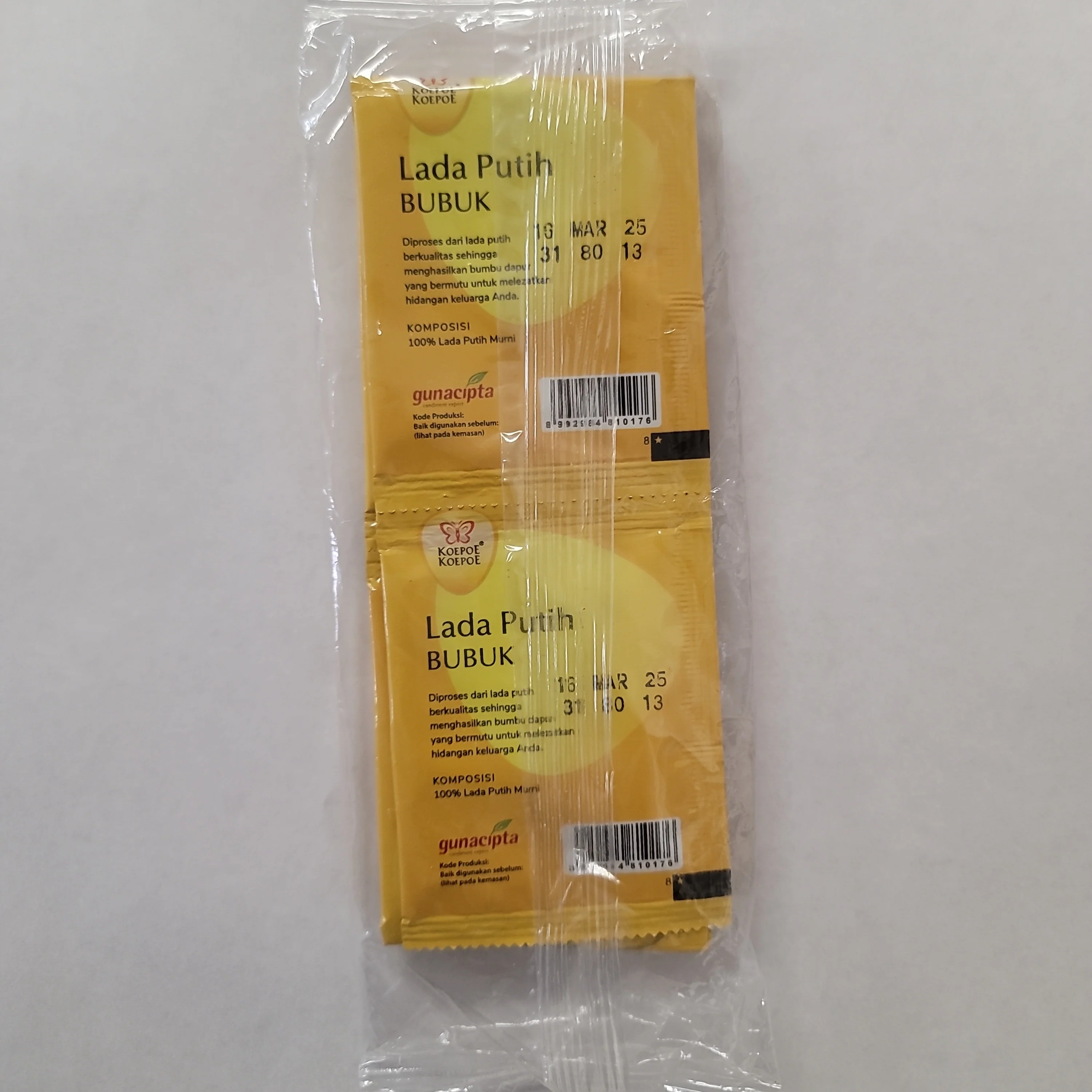 Koepoe Koepoe Lada Putih Bubuk Sachet 10x2g - Image 2