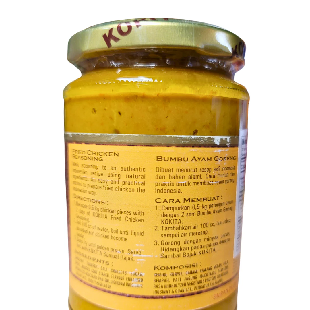 Kokita Fried Chicken Mix (Bumbu Ayam Goreng) (Jar) 12 oz - Image 2