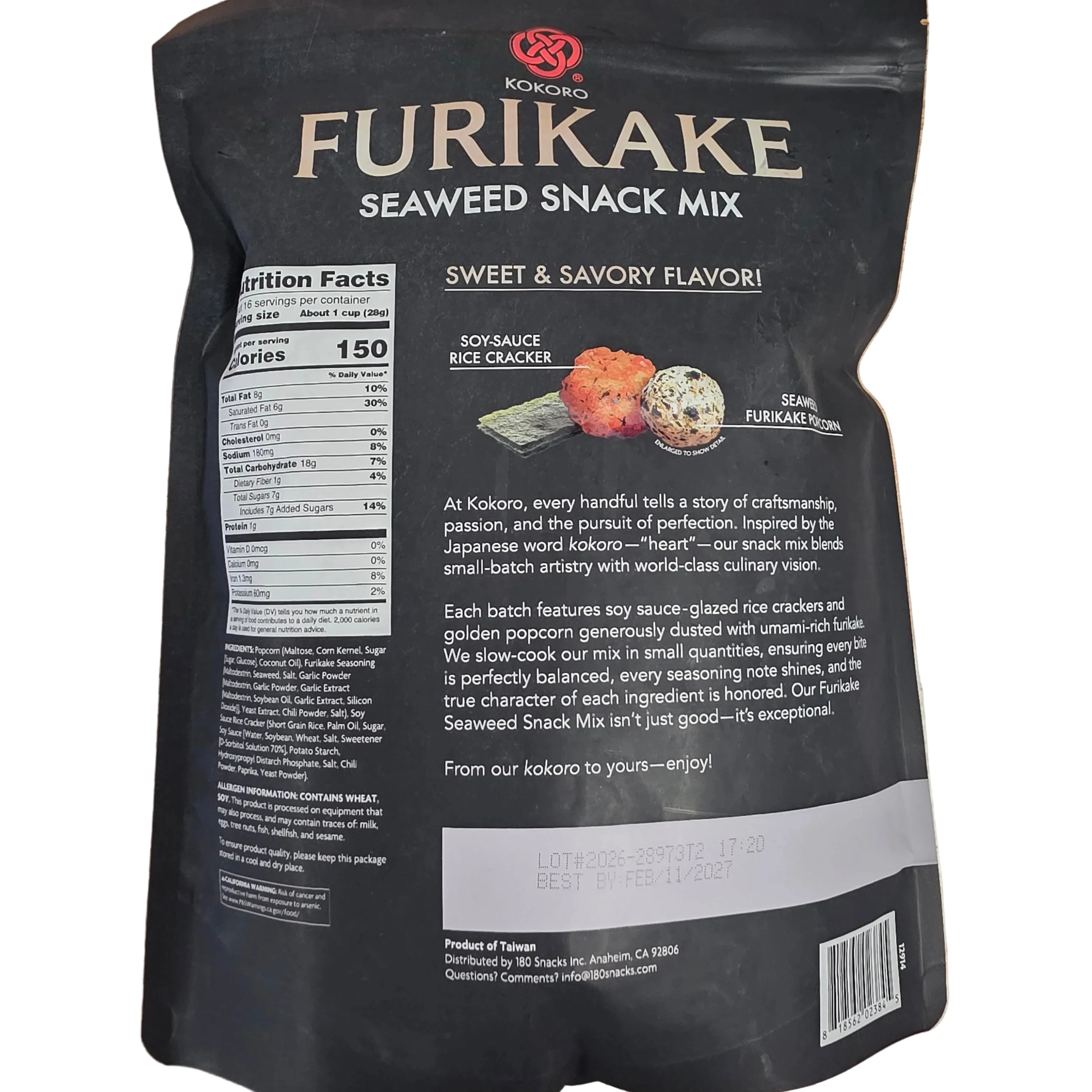 Kokoro Furikake Seaweed Snack Mix 16oz - Image 2