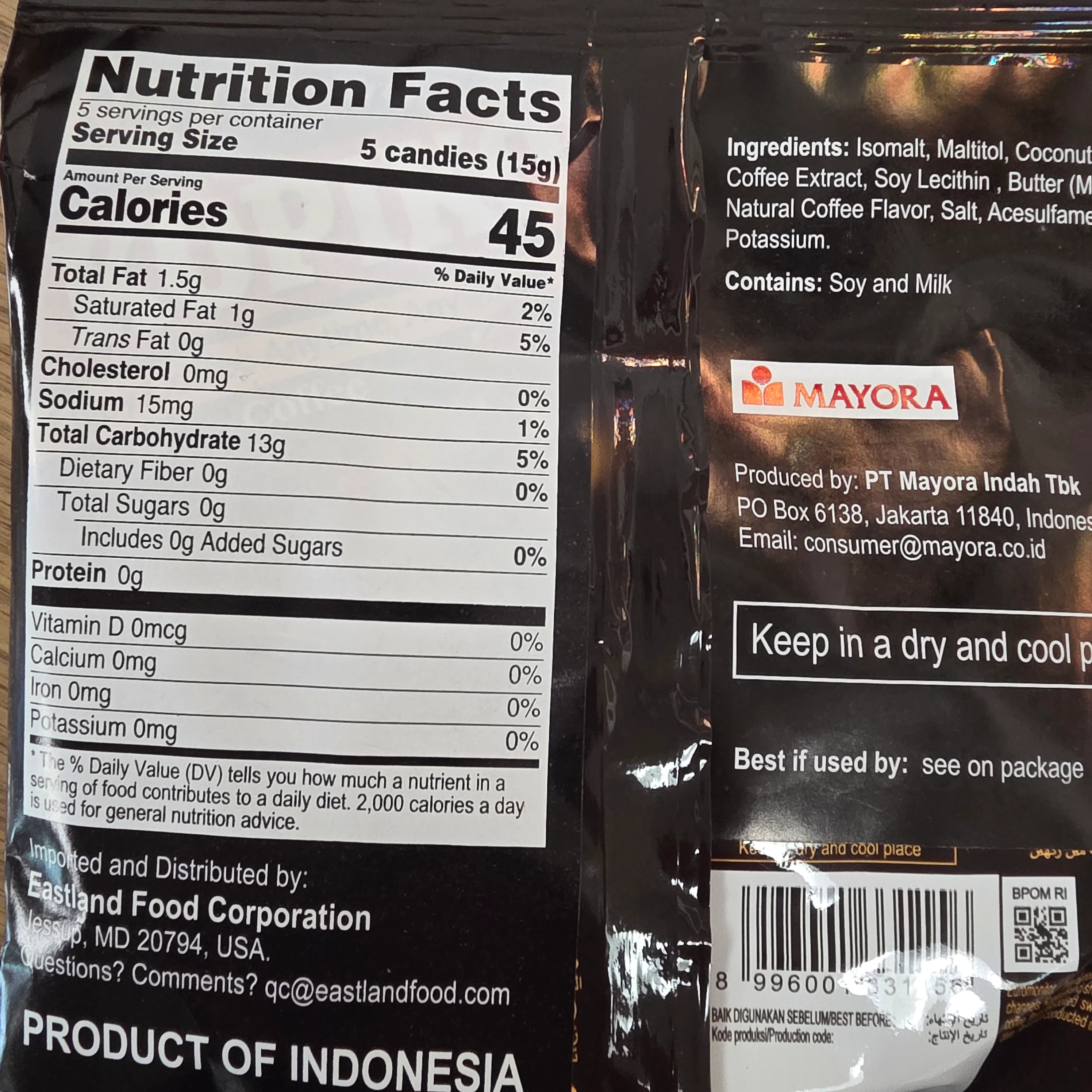 Kopiko Coffee Candy Sugar Free 2.64 Oz (75 g) - Image 2