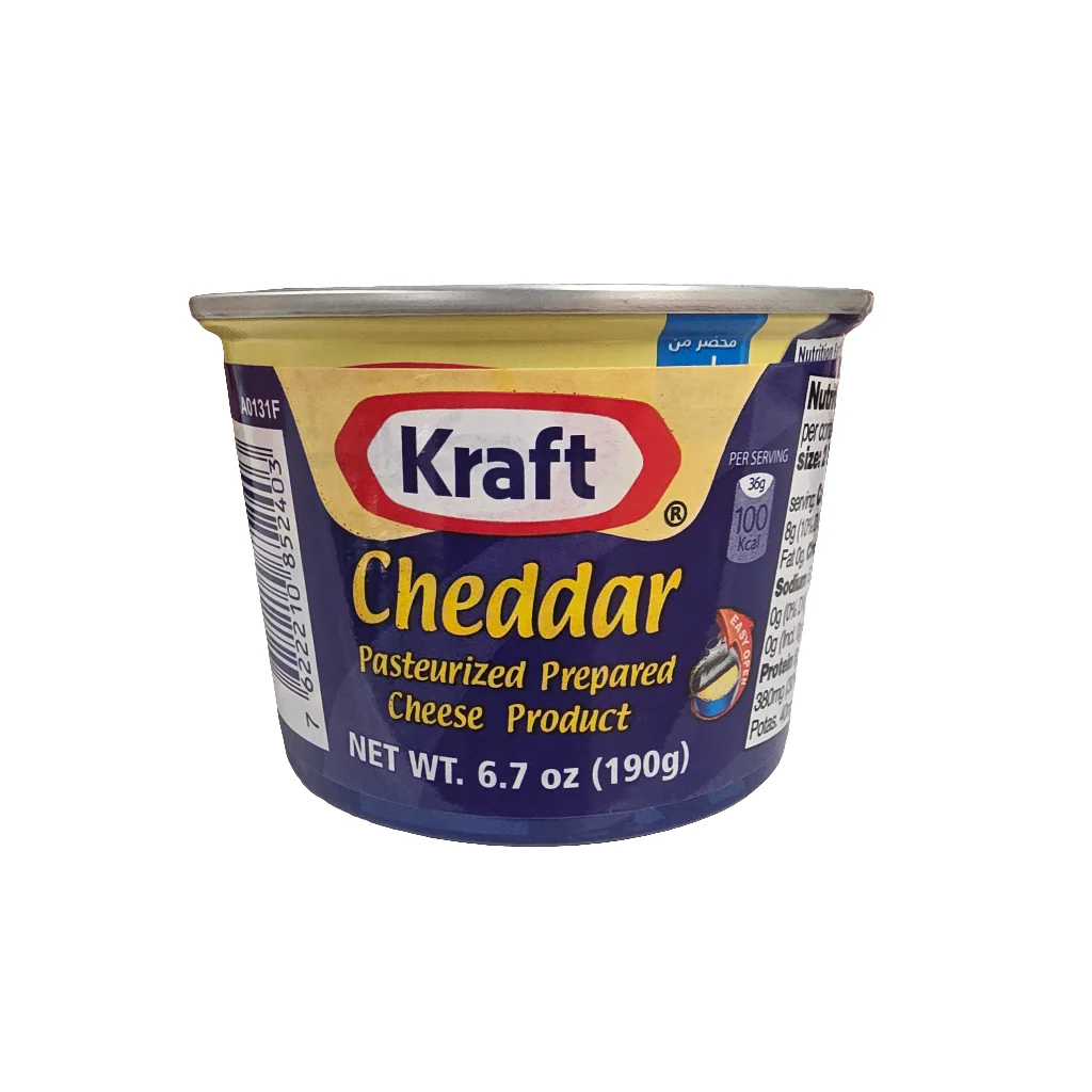 Kraft Processed Cheddar Cheese 190 g (6.7 Oz)