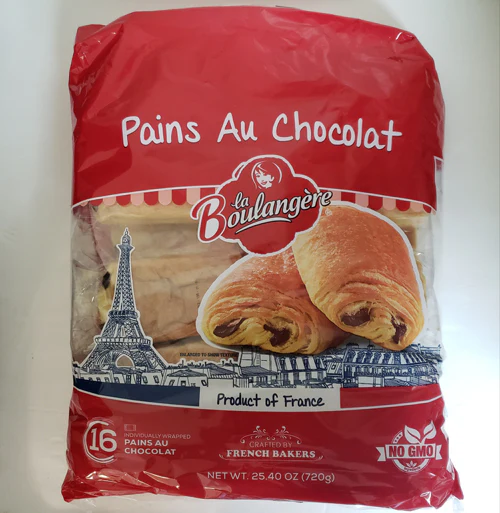 La Boulangere Pains Au Chocolat Croissant  16 x 45 g