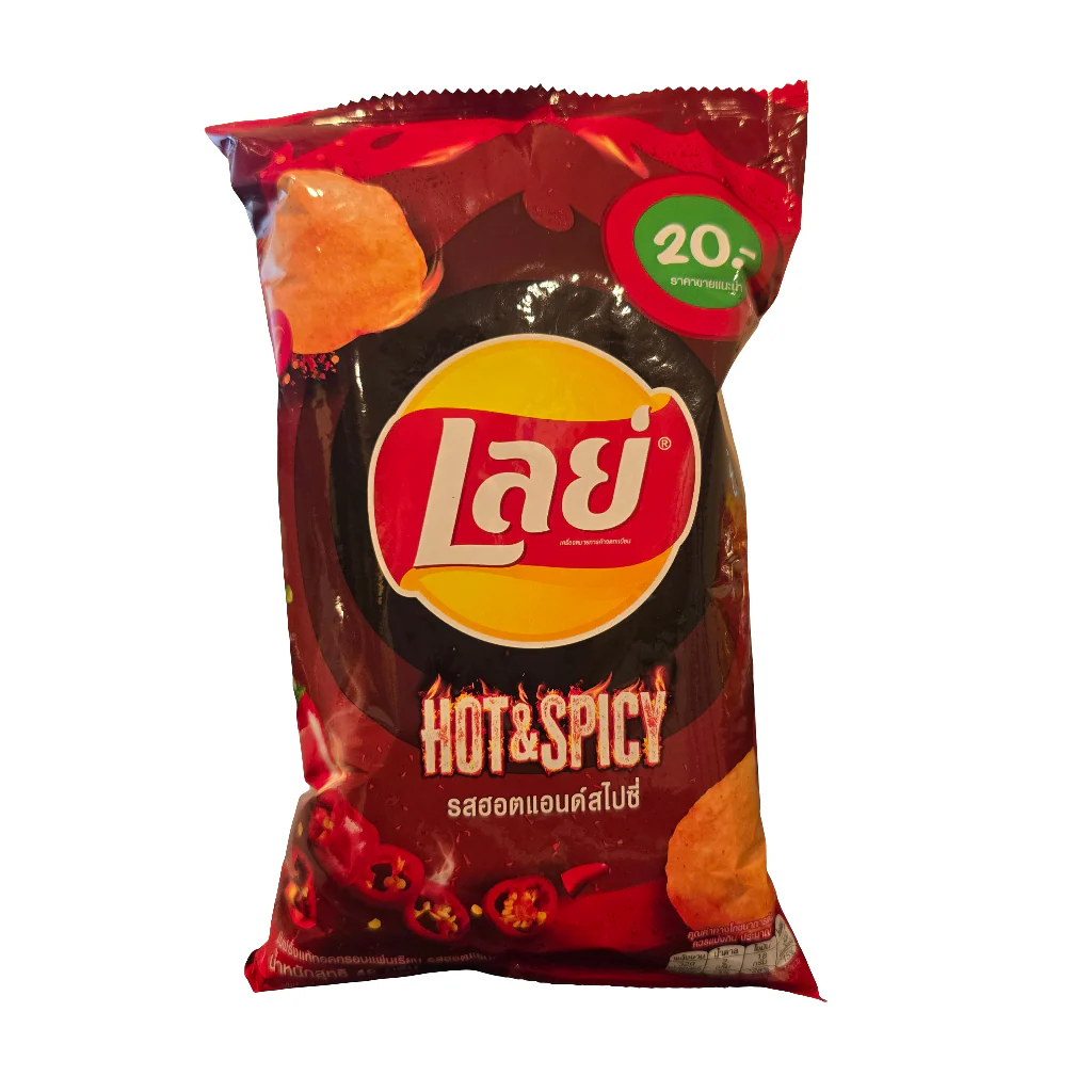 Lays Classic Hot & Spicy Potato Chips 1.76 Oz (48 g)