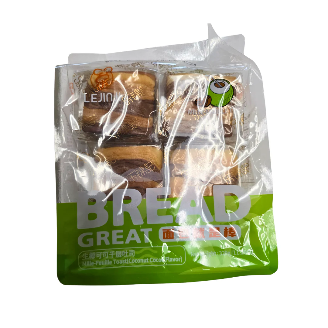 Lejinji Mille-Feuille Toast Coconut Cocoa Flavor 320 g