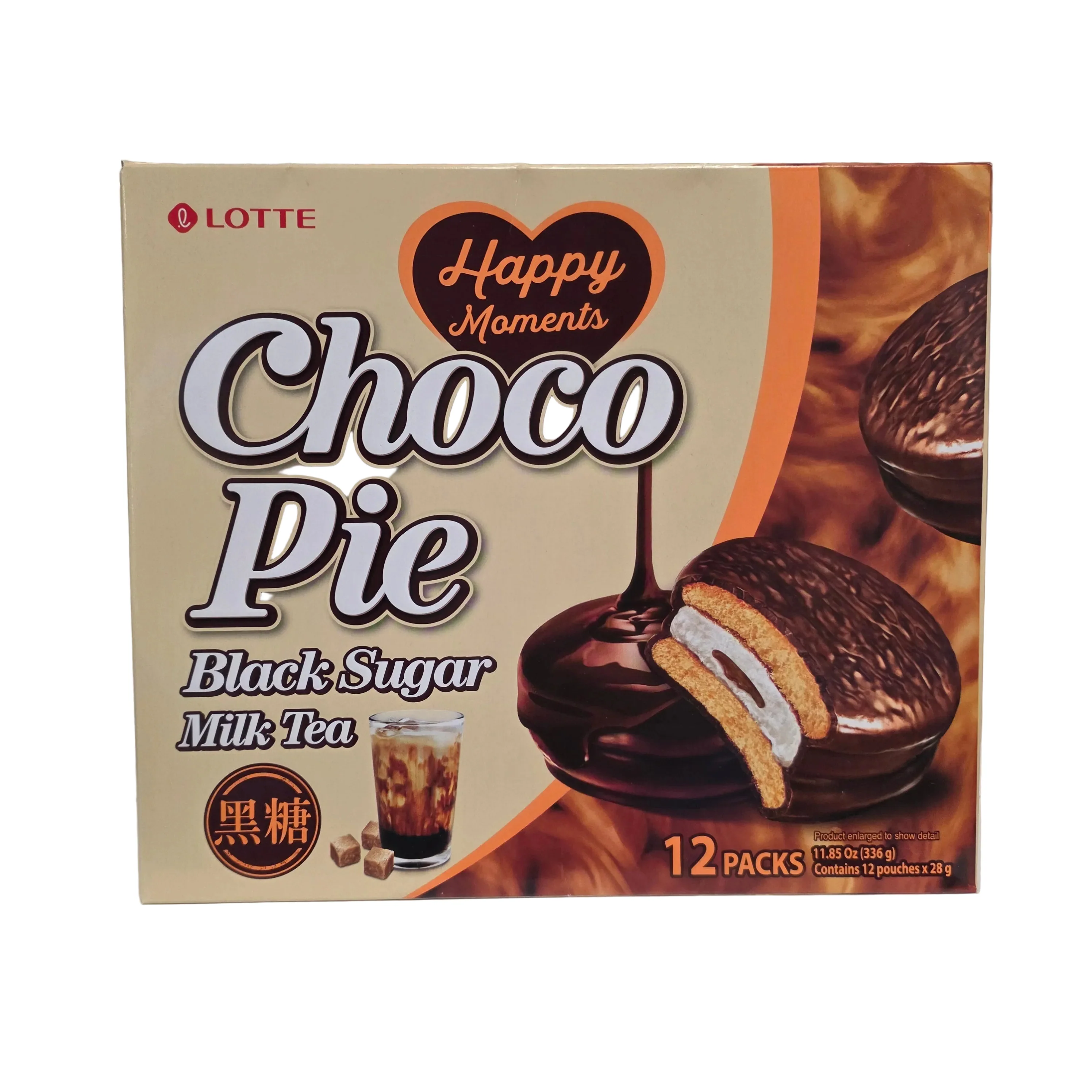 Lotte Choco Pie Black Sugar 12x28g