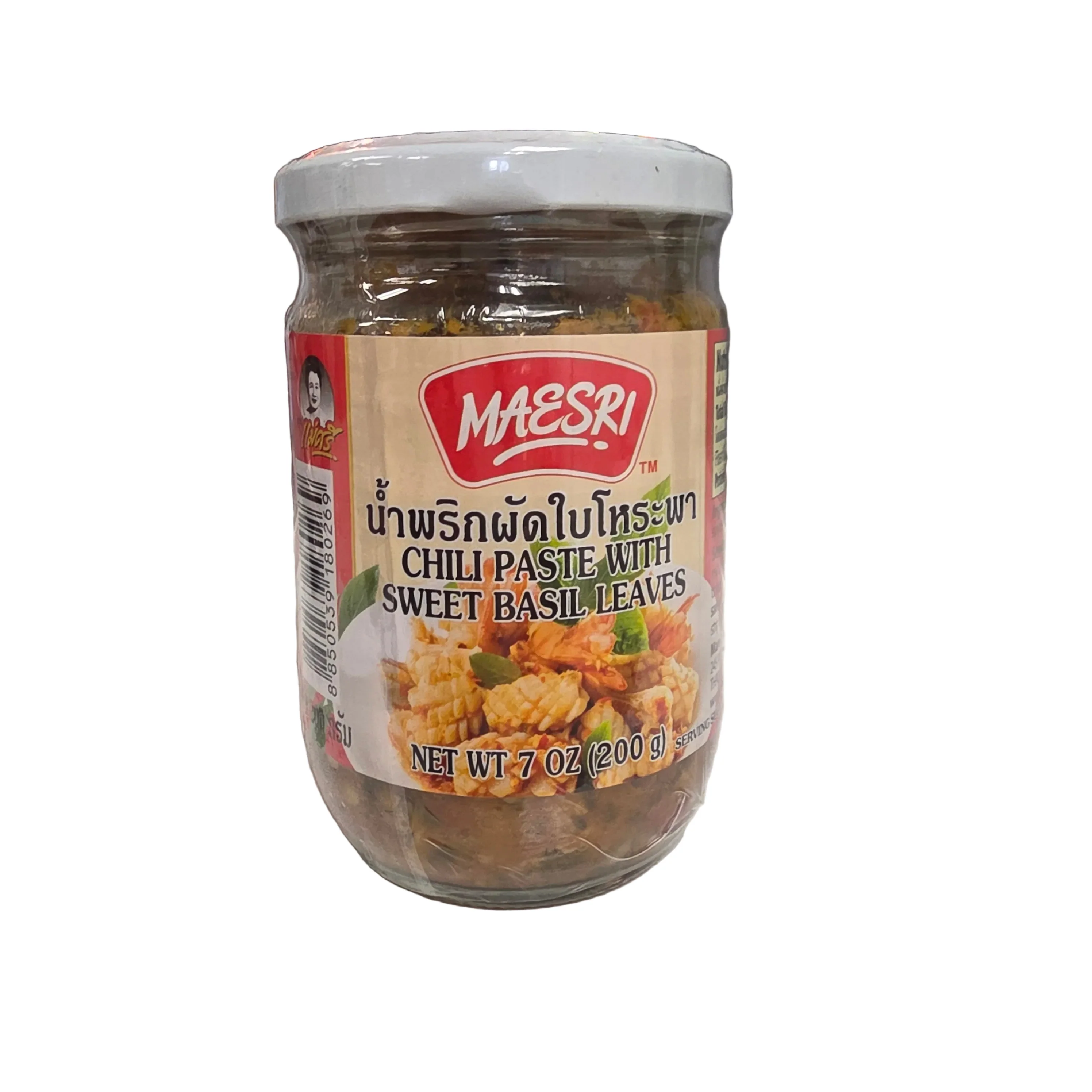 Mae Sri Chilli Paste With Sweet Basil Leaves 7 Oz