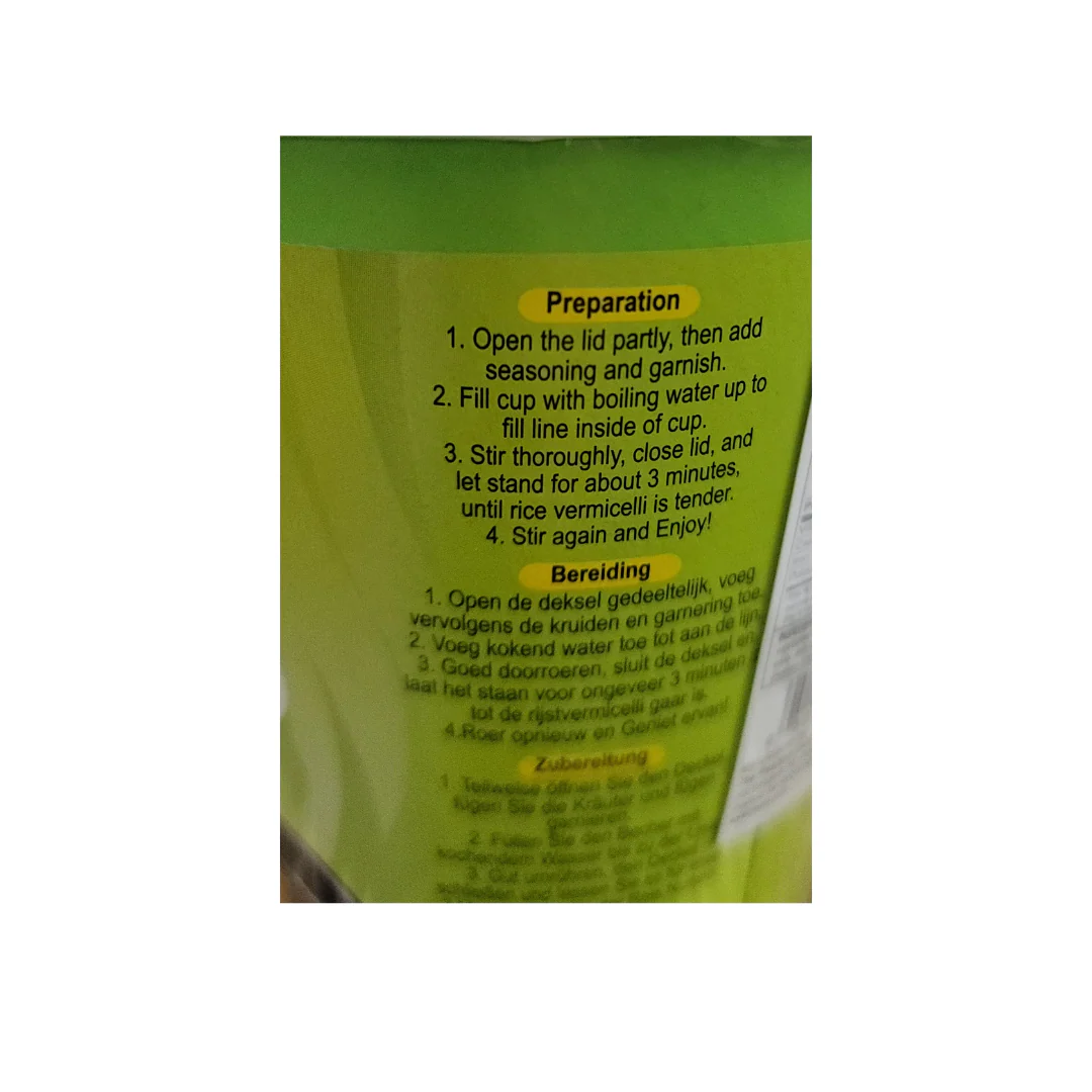 Mama Cup Instant Rice Vermicelli Clear Soup 50 g - Image 3