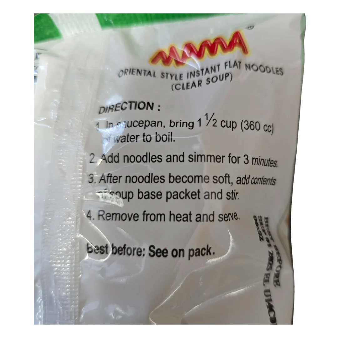 # Mama Instant Flat Noodles Clear Soup 50 g - Image 3