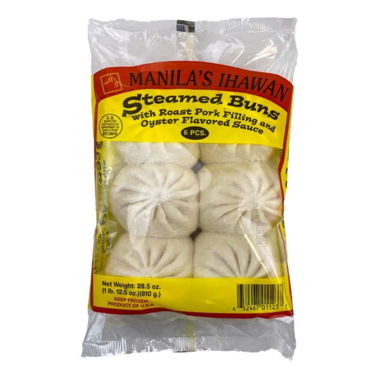 Manila's Ihawan Roast Pork Filling Steamed Bun 28.5 Oz ( Frozen)