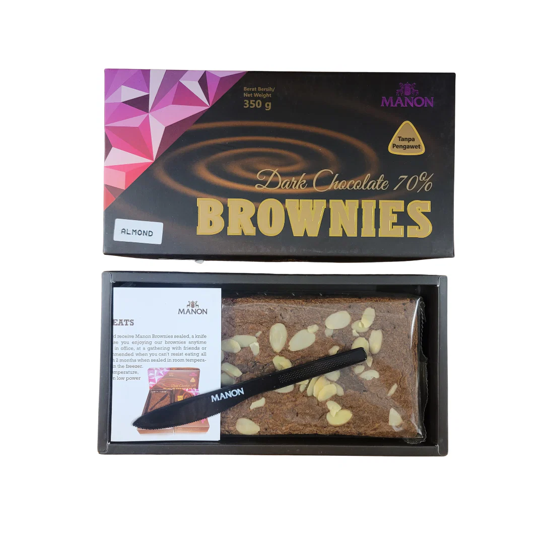 Manon Brownies Dark Chocolate Almond 350 g