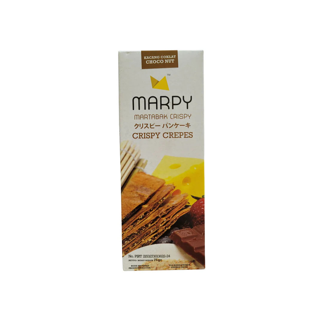 Marpy Crispy Crepes Cookies Choco Nut 75 g (Martabak Crispy)