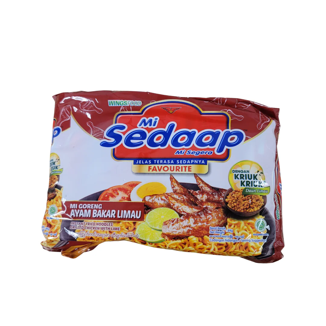 Mi Sedaap Goreng Ayam Bakar Limau Pack of 5 (5x3.13oz)