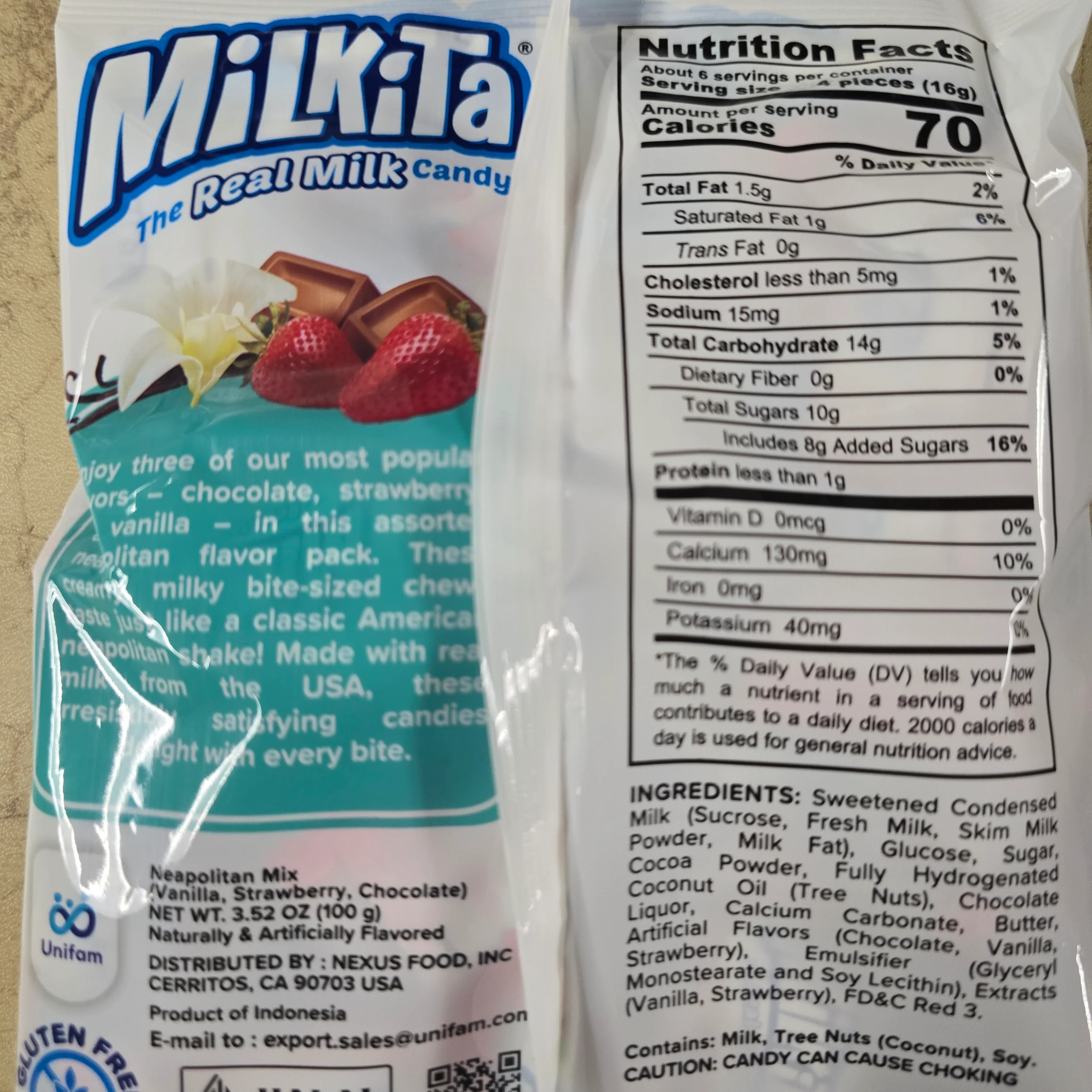 Milkita Candy Neopolitan Mix 4.2 oz - Image 2