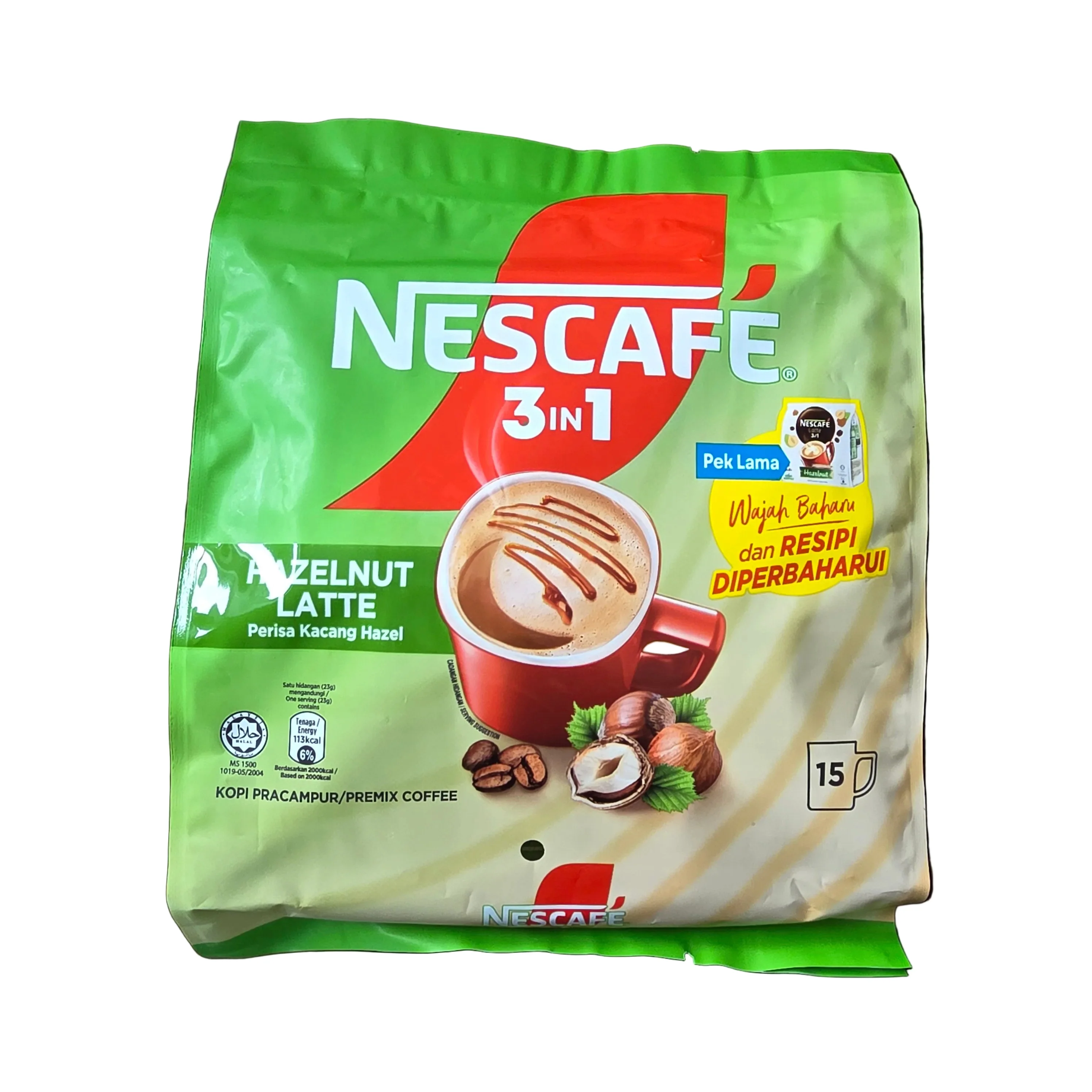 #Nescafe 3 in 1 Latte Instant Coffee Hazelnut (20 x24 g)
