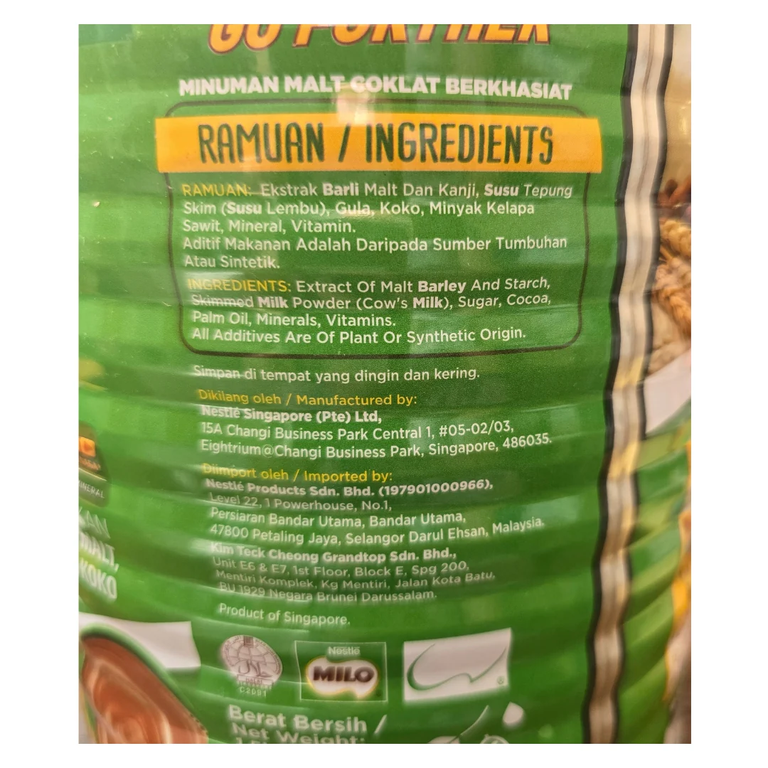 Nestle Milo Powder Can Singapore 1.4 kg - Image 2