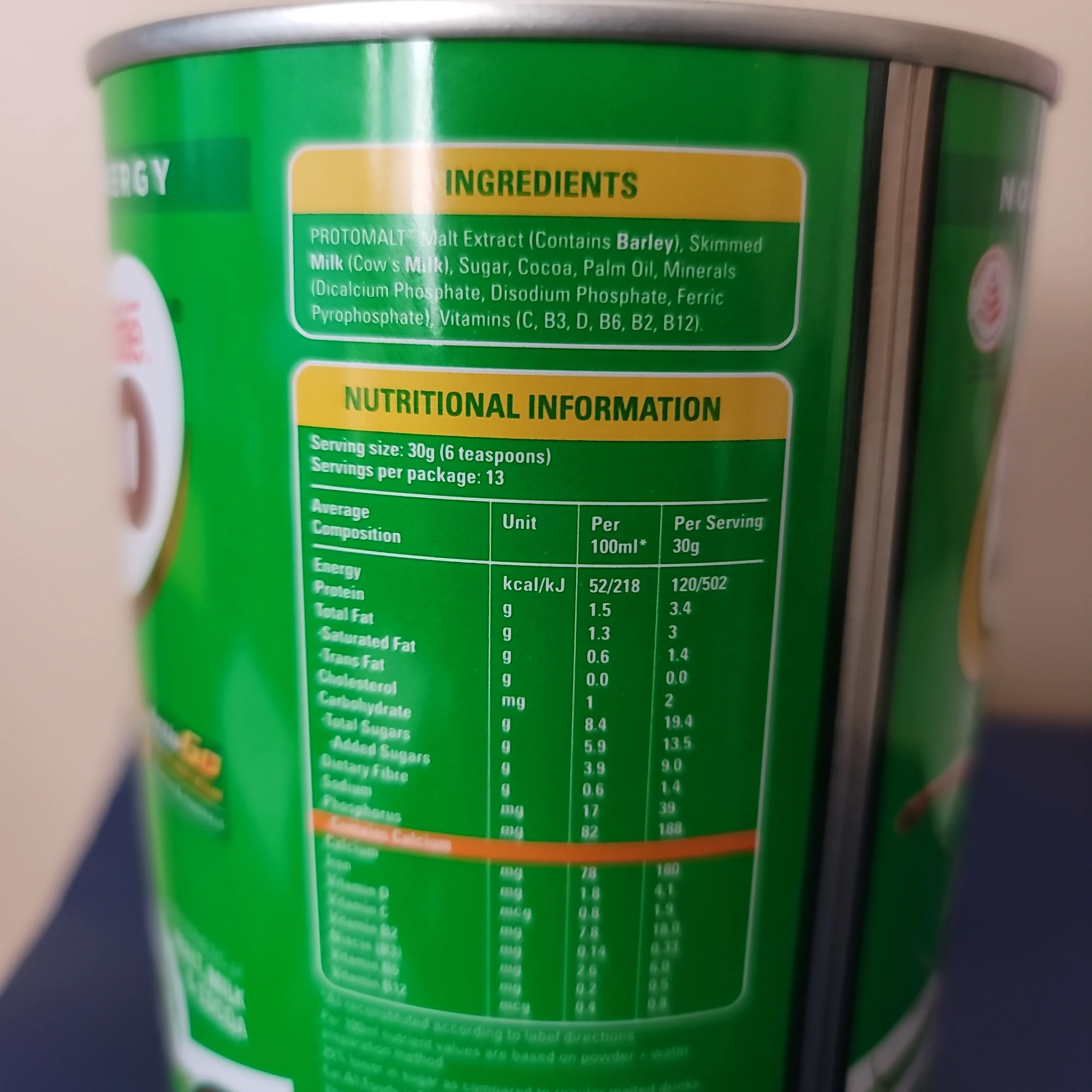 Nestle Milo Powder Can Singapore 400 g - Image 2