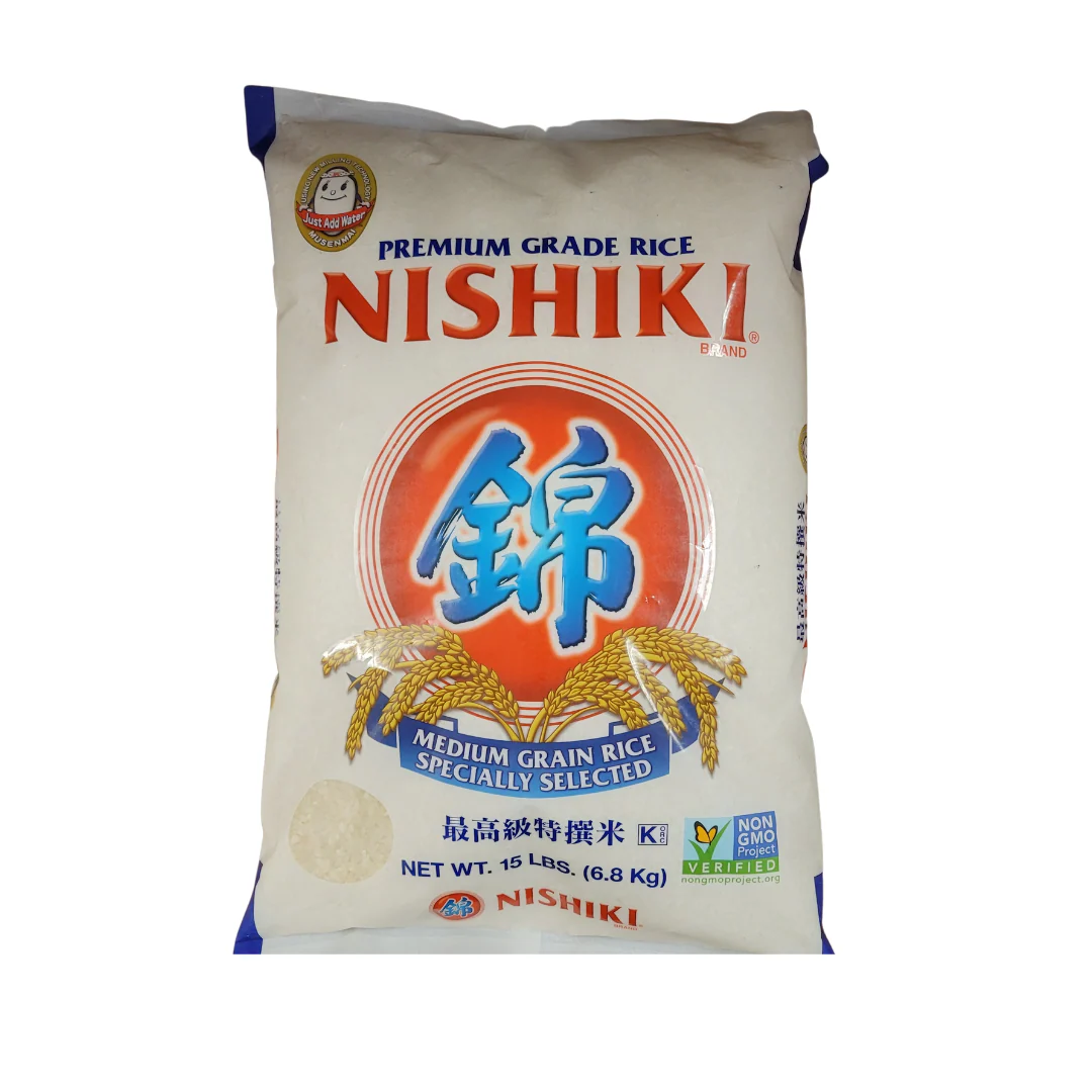Nishiki Premium Grade Medium Grain Rice 15 lbs