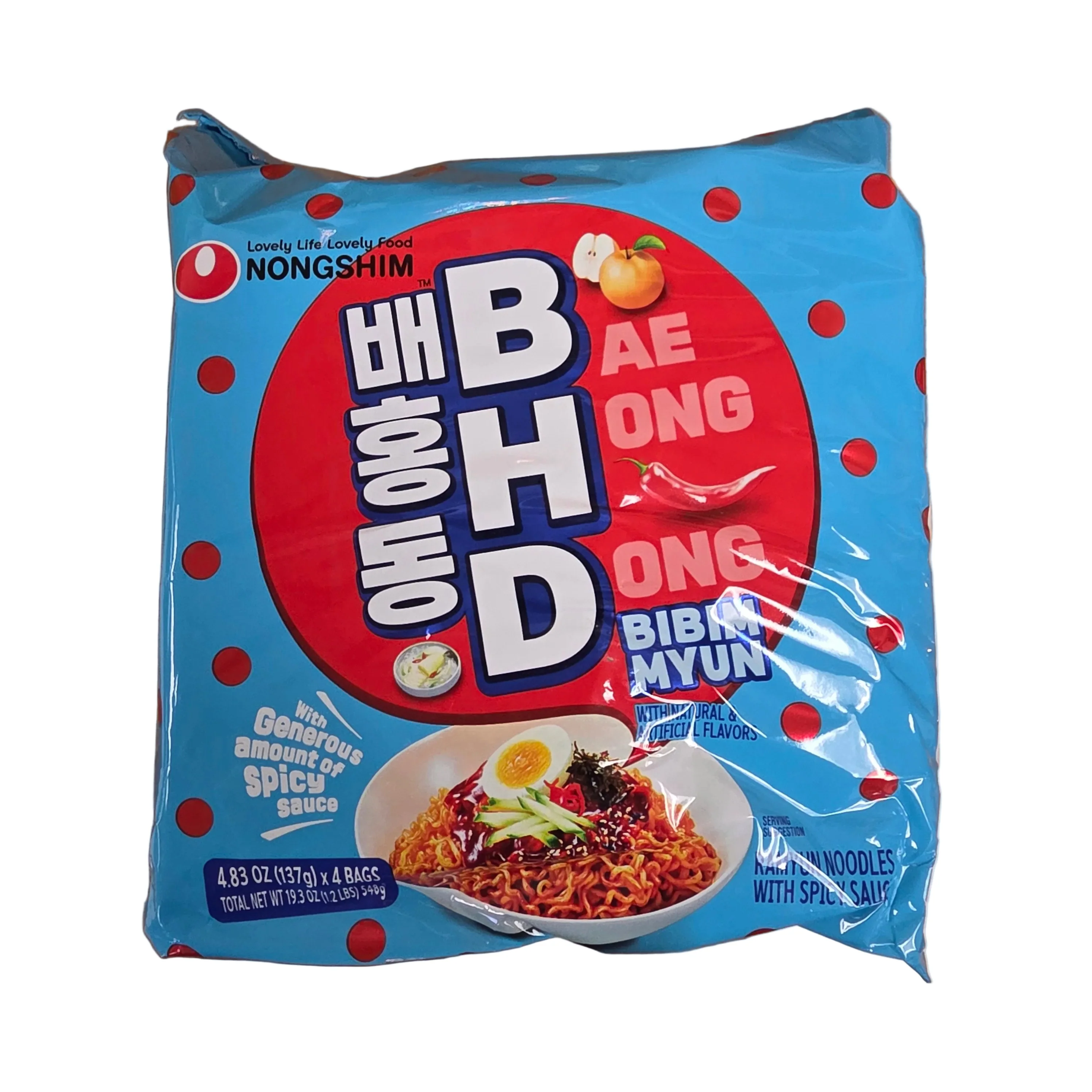 # Nongshim BHD Bibim Myun With Spicy Sauce(4 x 4.83 Oz)