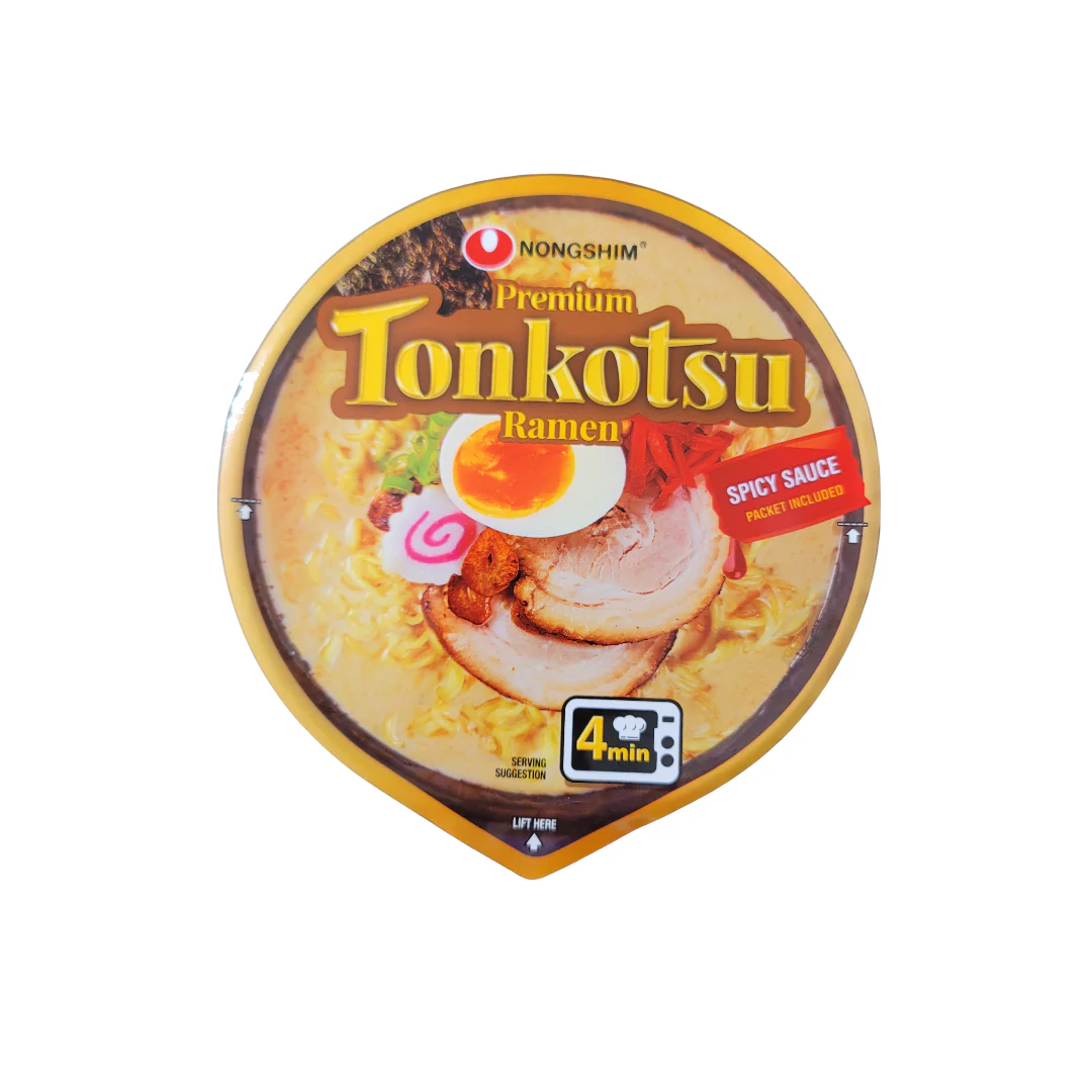 Nongshim Premium Noodle Tonkotsu Ramen Bowl 3.56 Oz - Image 2