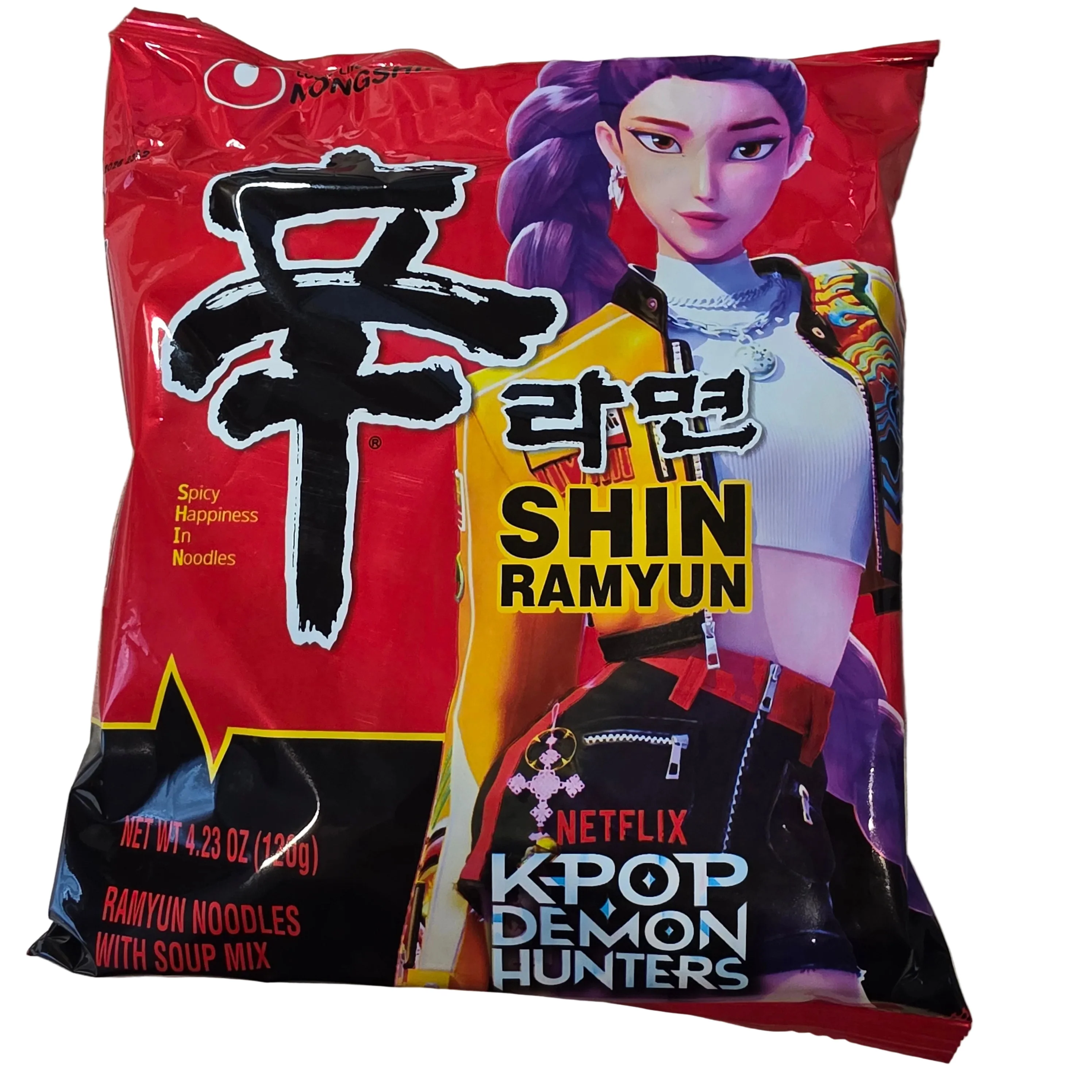 Nongshim Shin Ramyun Spicy Beef Ramen Noodles Soup 4.23oz (120g)
