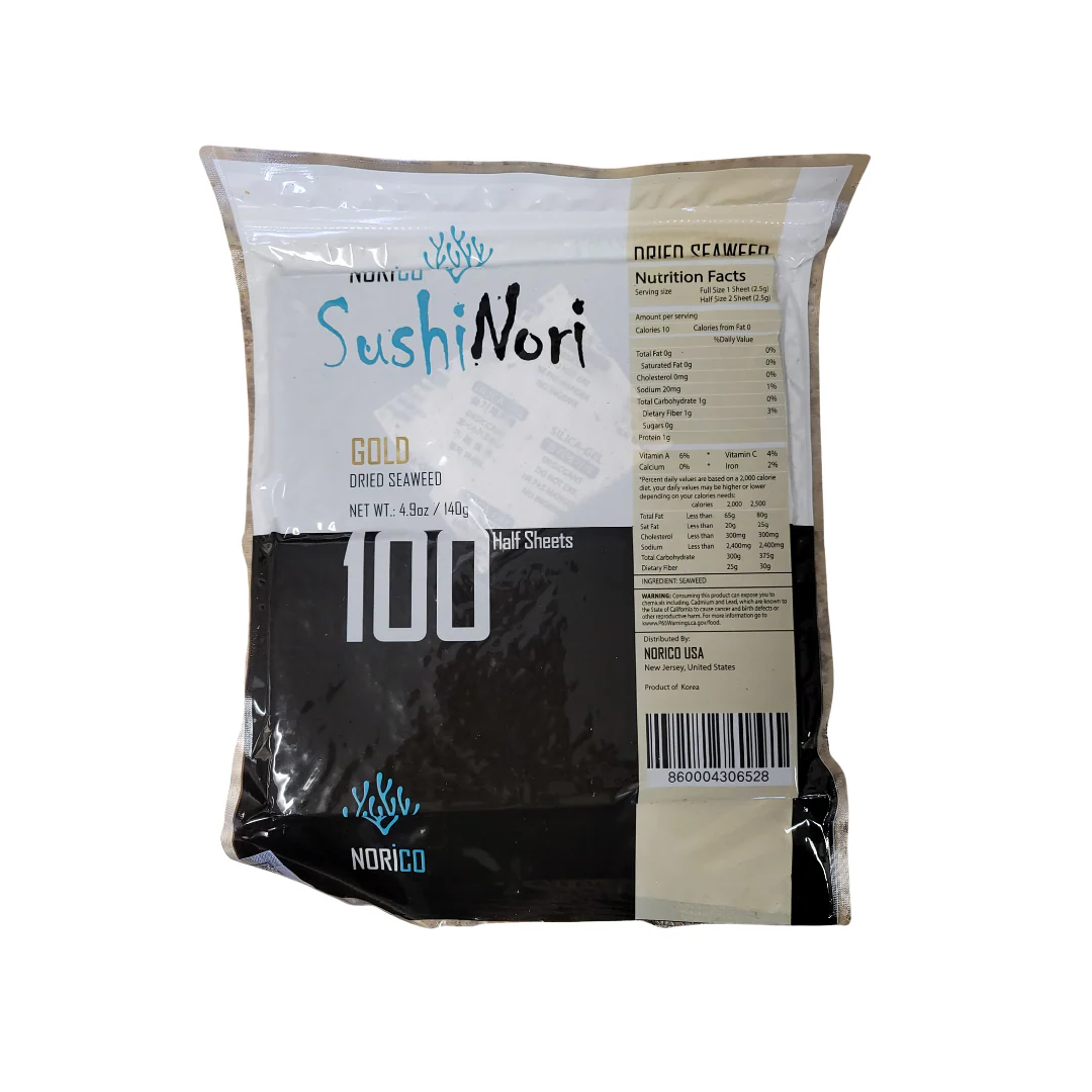 Norico Sushi Nori Gold Half Size 100 sheets (140 g) - Image 2