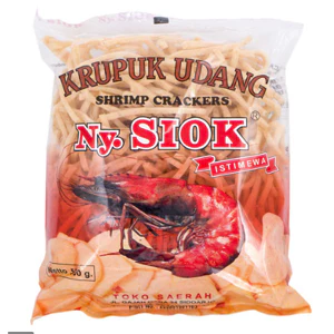 Ny Siok Sticks Shrimp Crackers 500 g (bentuk stik/batang kecil)