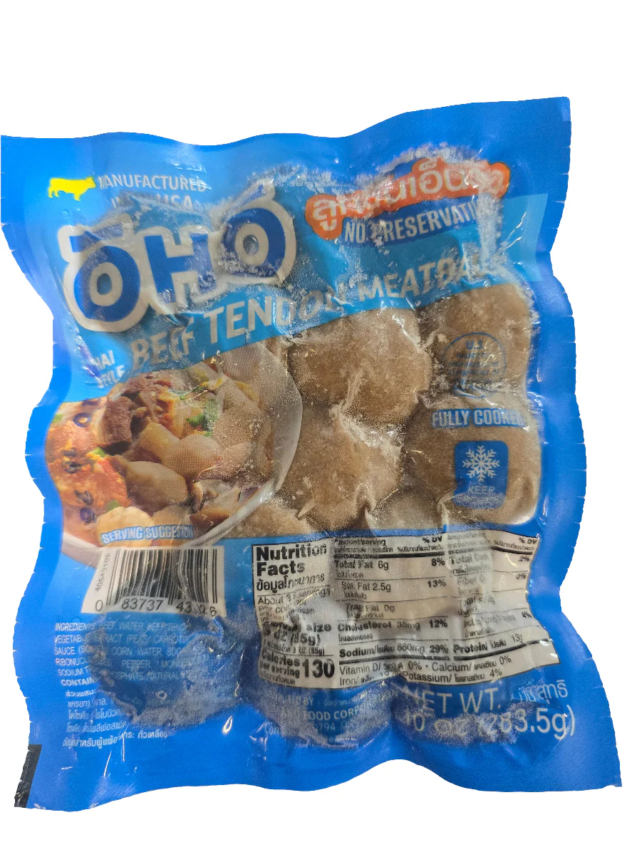 OHO Beef Tendon Meatballs 10oz Frozen - In Store only